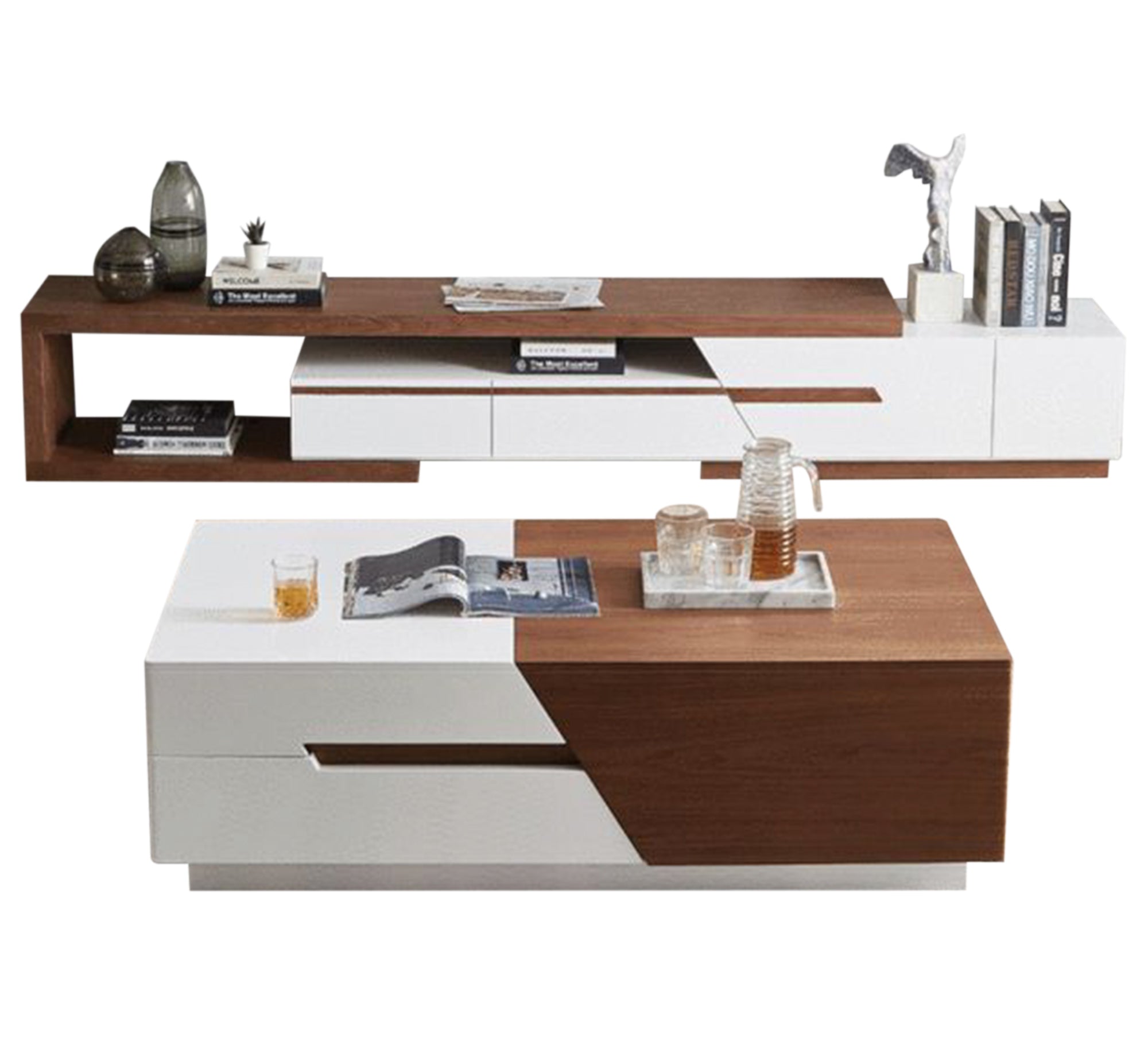 TV unit and table that you can open - Vitrine Furniture - Furniture