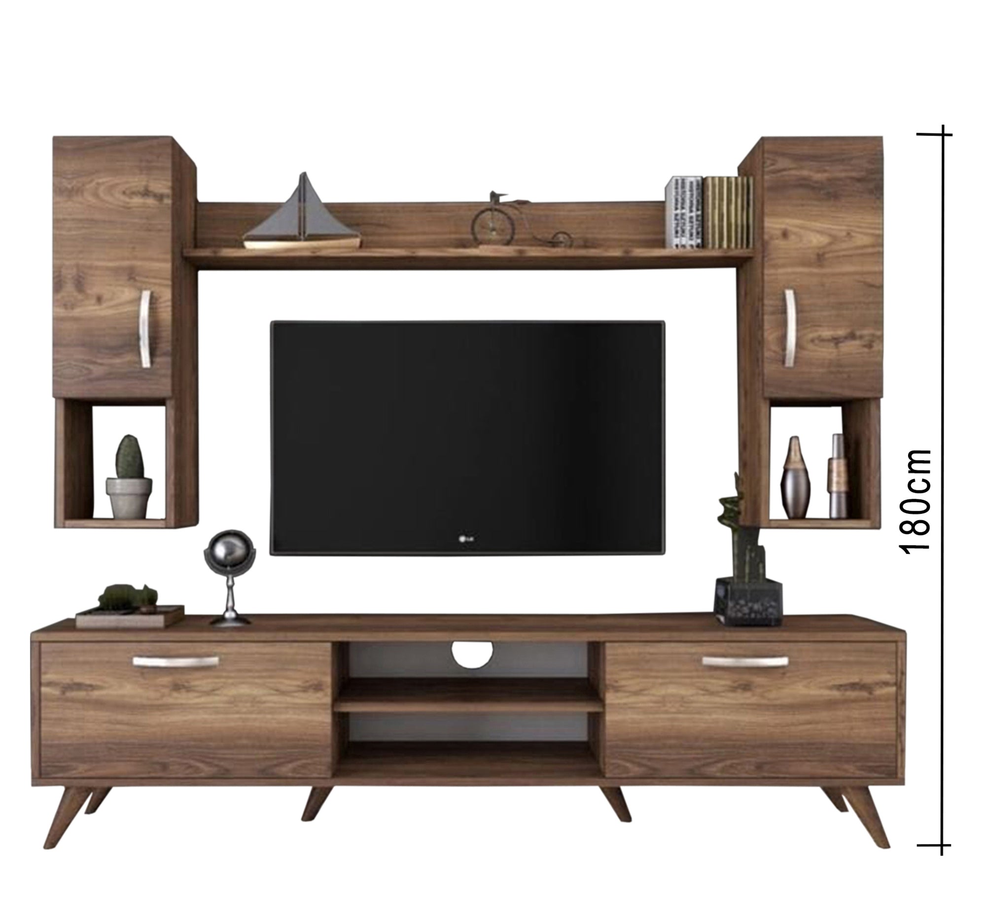 TV unit in a coffee wooden color - Vitrine Furniture - TV Table & Cabinet