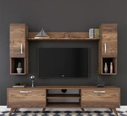 TV unit in a coffee wooden color - Vitrine Furniture - TV Table & Cabinet