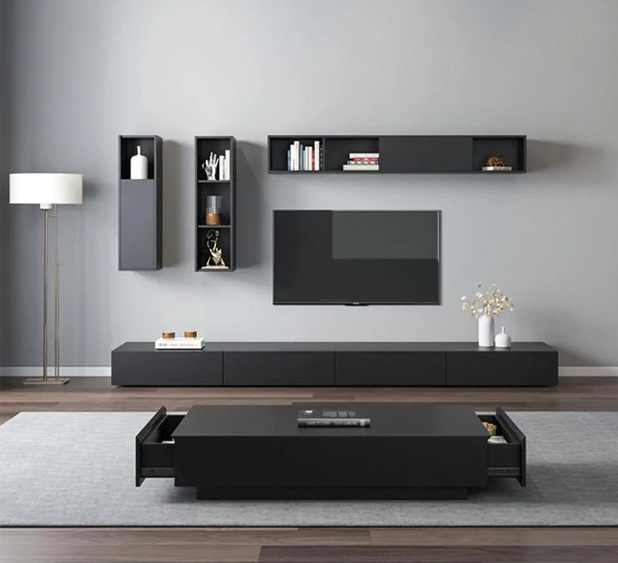 TV Unit: Sleek Design with Ample Storage - Vitrine Furniture - Furniture