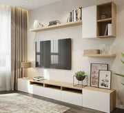 TV Unit: Sleek Design with Space - Saving Shelves - Vitrine Furniture - Furniture