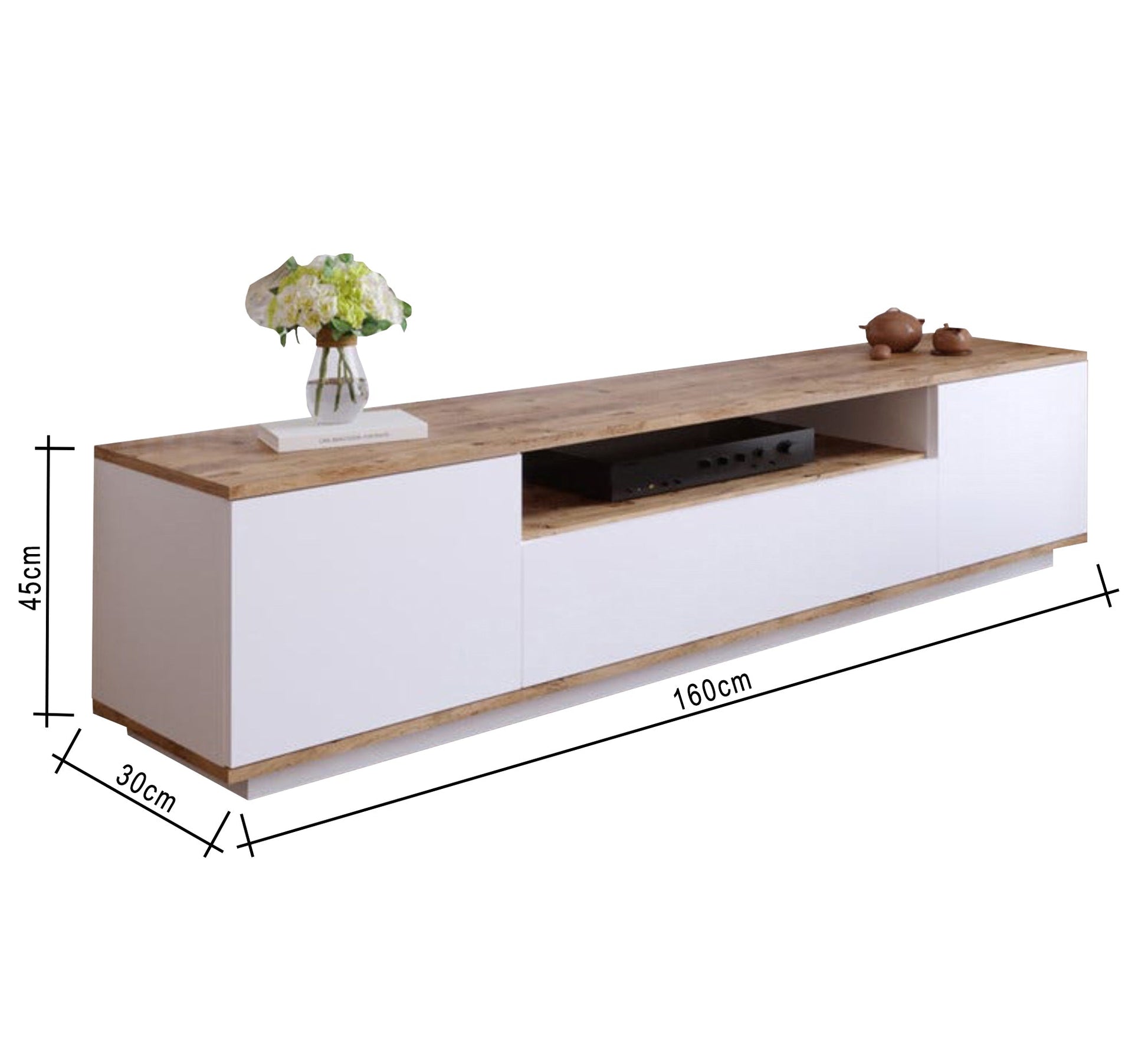 TV unit with flip cover assembly - Vitrine Furniture - Furniture