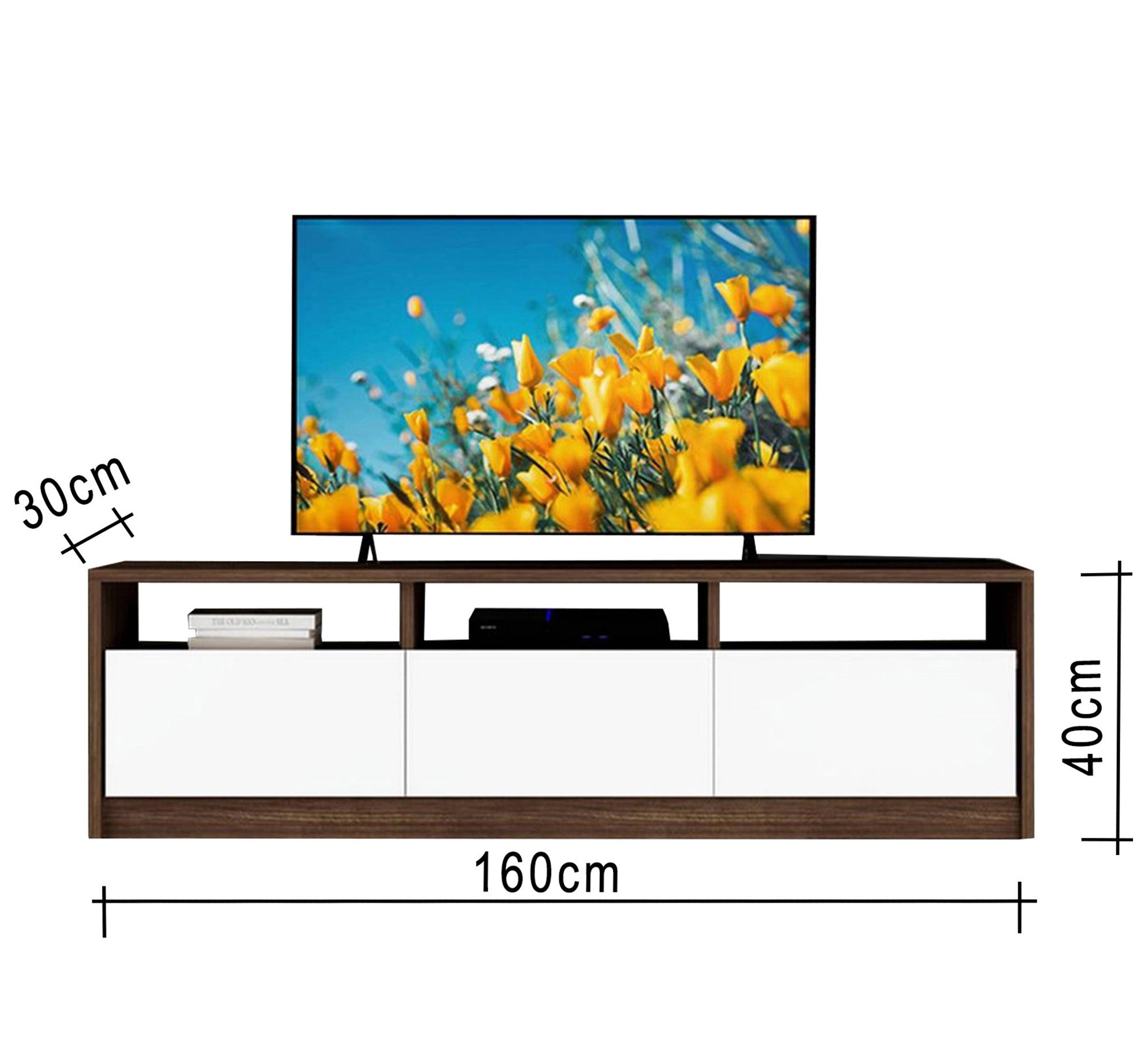 TV unit with hollow out shelf - Vitrine Furniture - TV Table & Cabinet