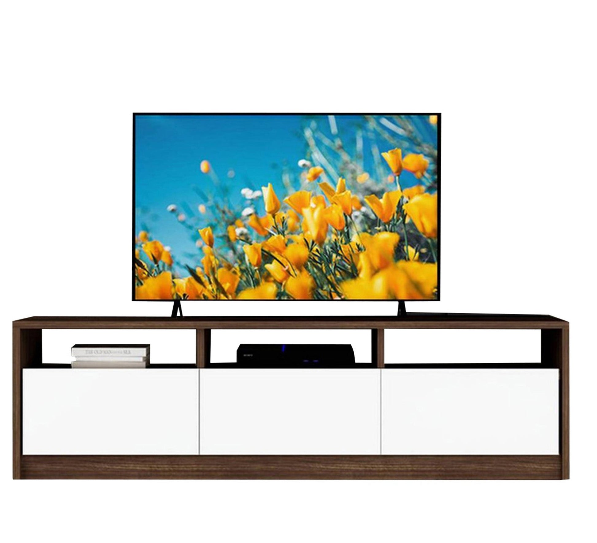 TV unit with hollow out shelf - Vitrine Furniture - TV Table & Cabinet