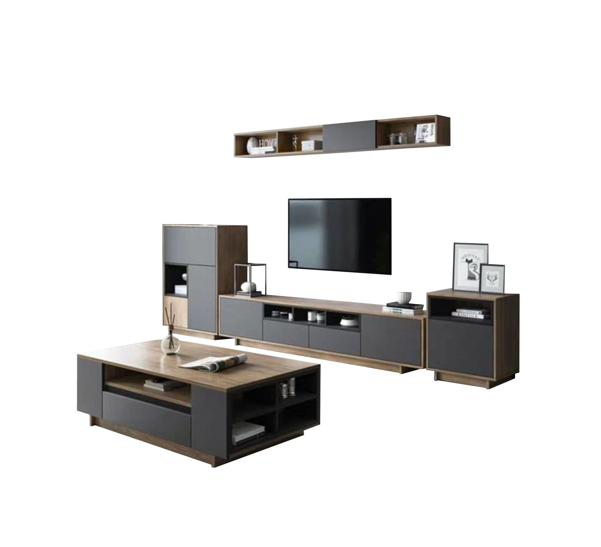 TV unit with multiple piece - Vitrine Furniture - Furniture