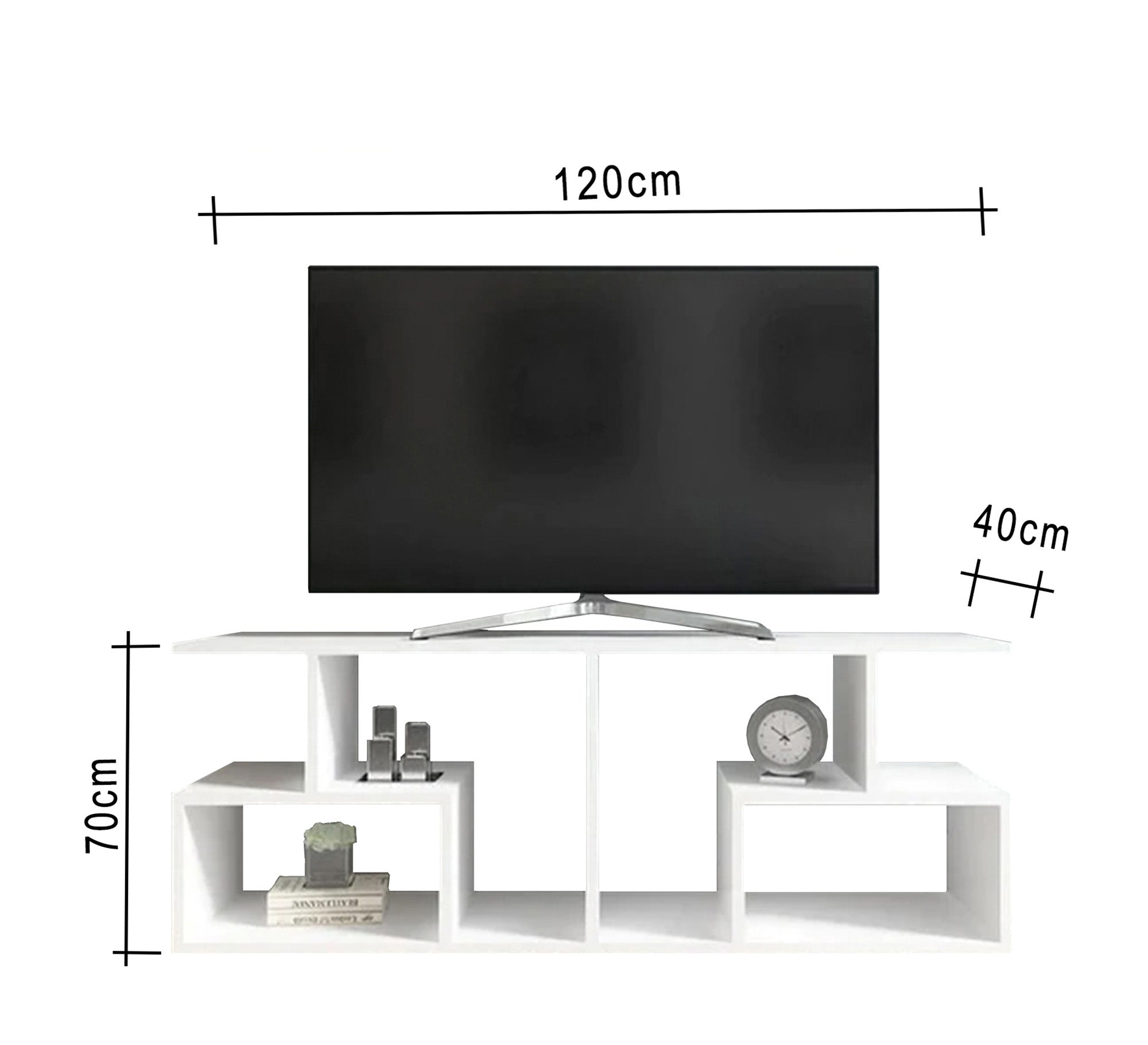 TV unit with nested shelves - Vitrine Furniture - TV Table & Cabinet