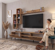 TV unit with two flap doors and two shelves - Vitrine Furniture - TV Table & Cabinet