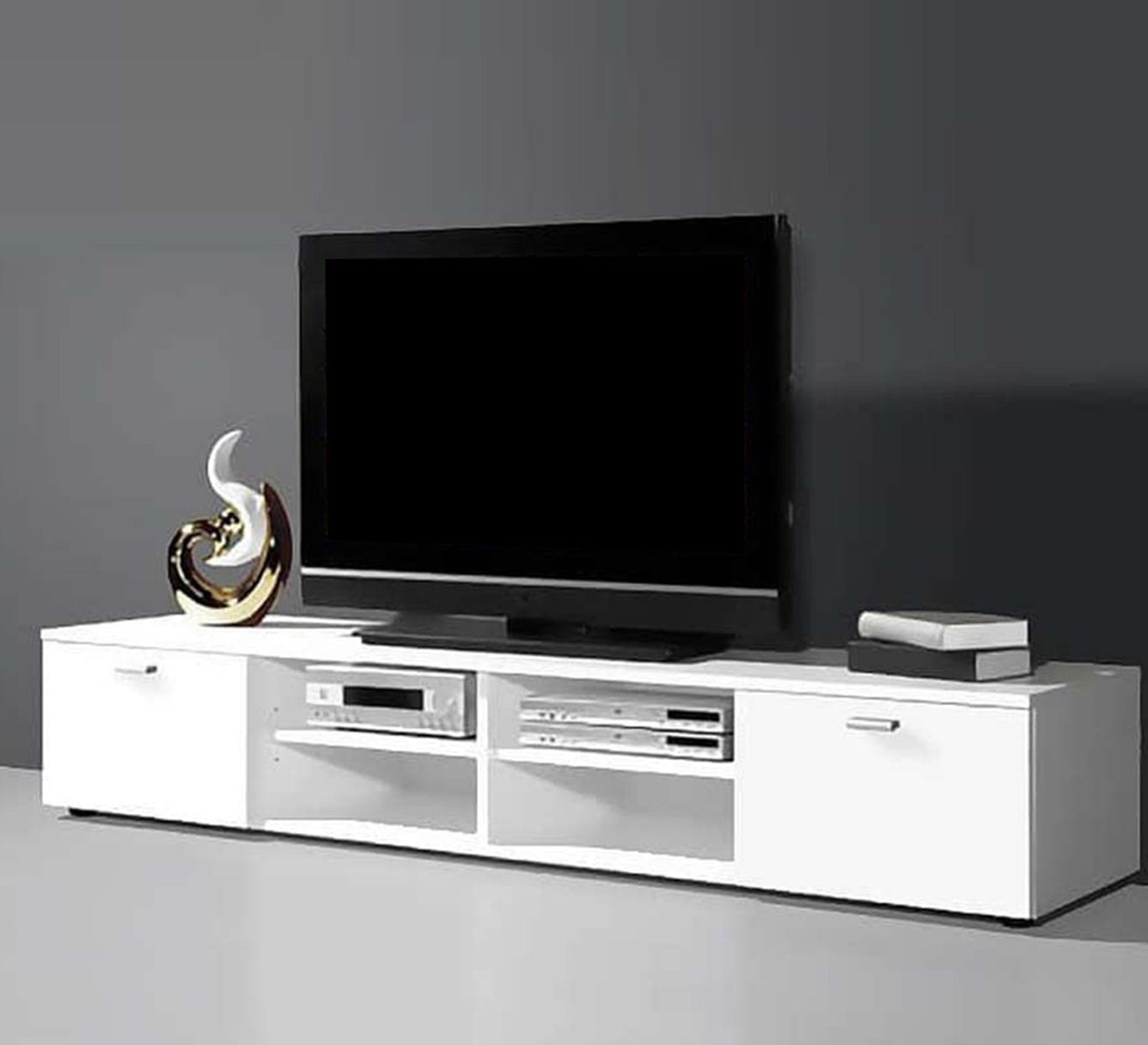 TV unit with two open shelves in the middle - Vitrine Furniture - TV Table & Cabinet