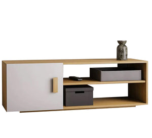 TV unit with two shelves and a movable shutter - Vitrine Furniture - TV Table & Cabinet