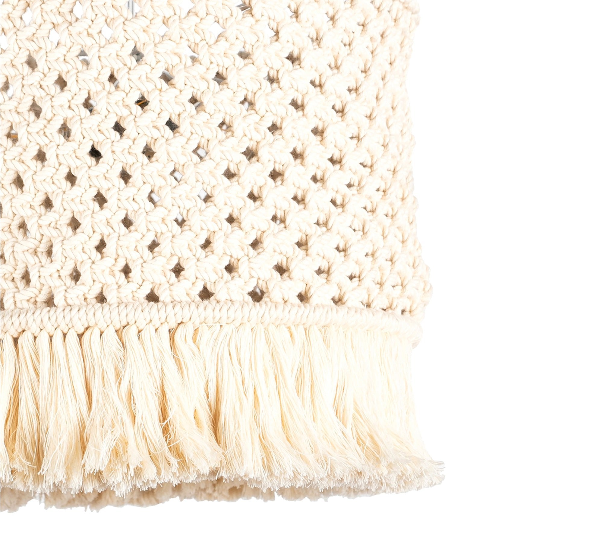 Twisted macrame pendant lamp - Vitrine Furniture - Lighting