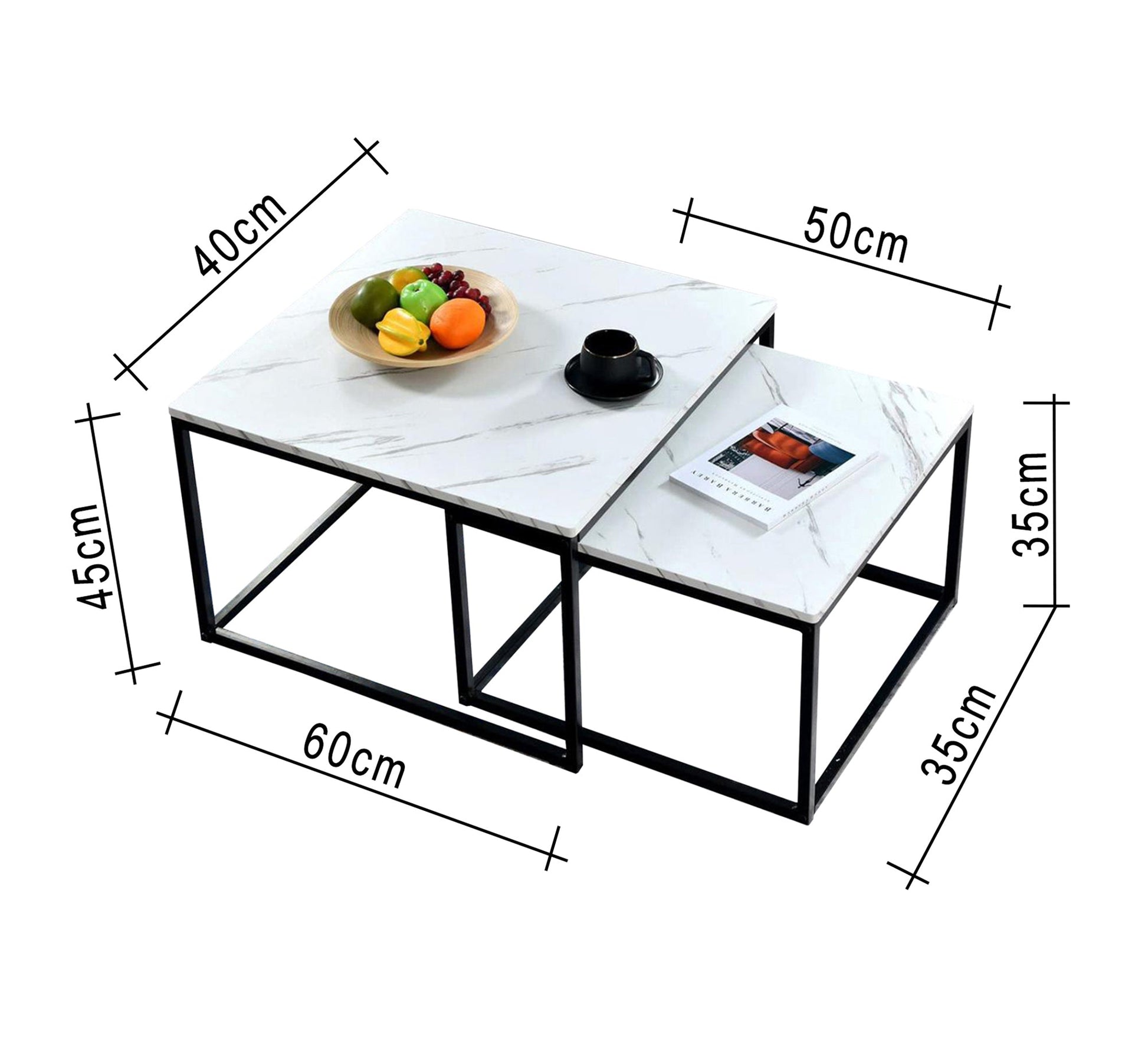 Two center tables set for reception rooms - Vitrine Furniture - Furniture