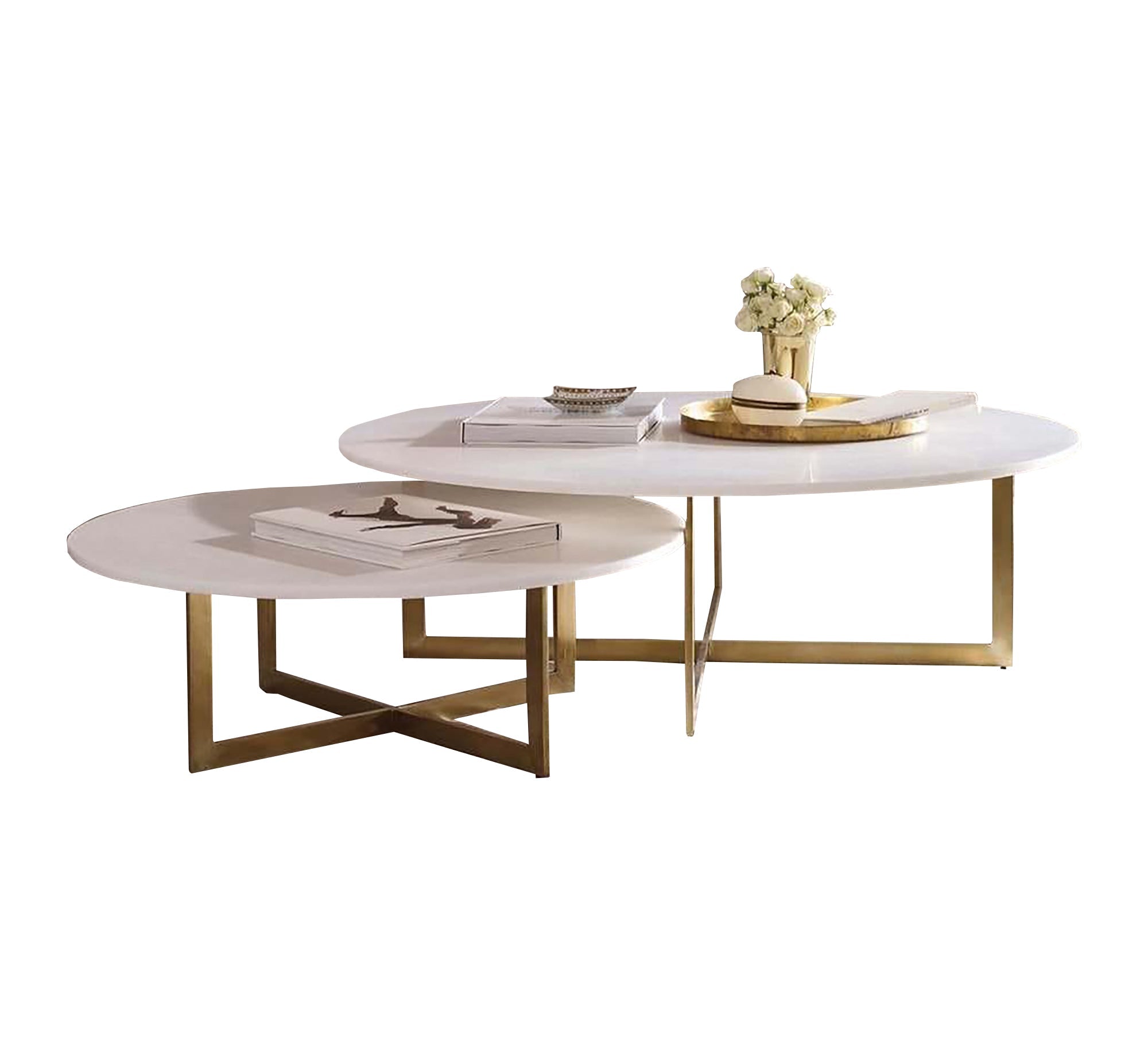 Two circular coffee tables - Vitrine Furniture - Furniture