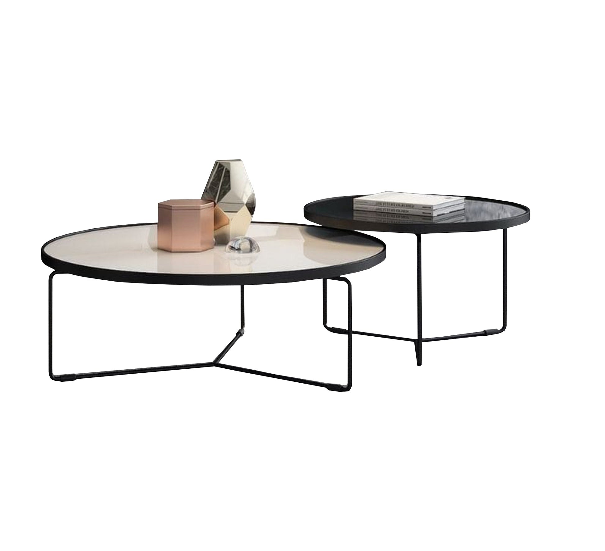Two circular tiered table - Vitrine Furniture - Furniture