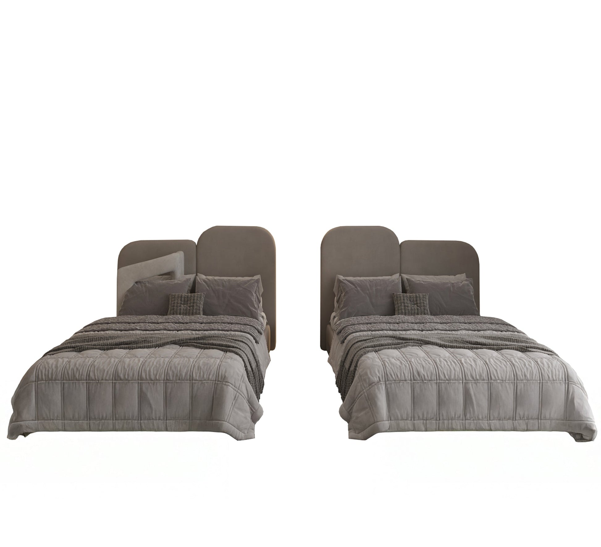 Two coffee - colored beds for boys' rooms - Vitrine Furniture - Furniture