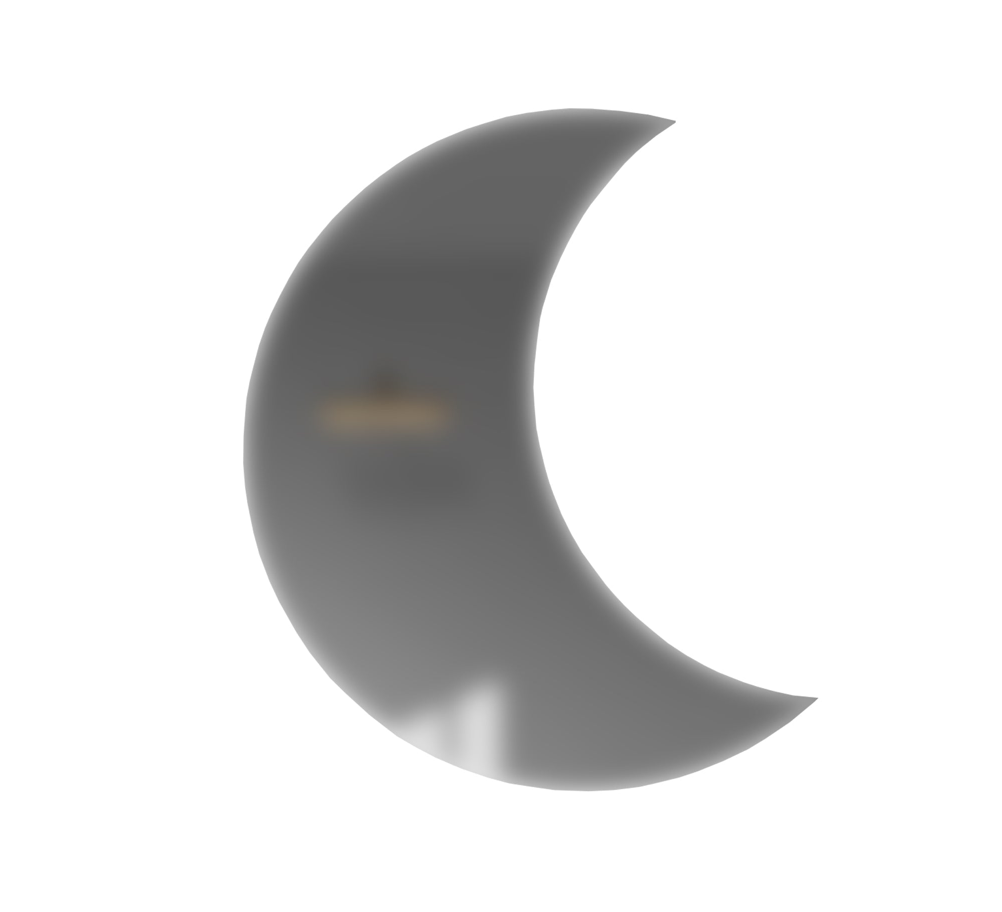 Two crescent - shaped mirrors - Vitrine Furniture - Décor