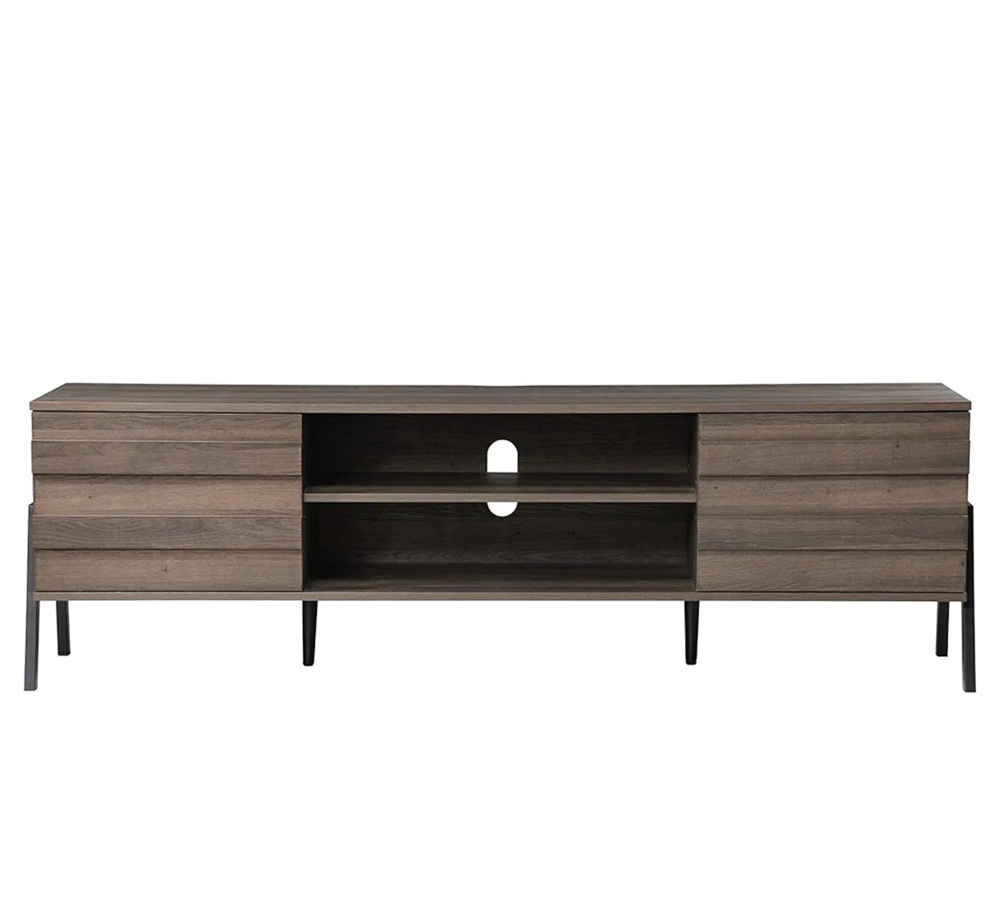 Two - door TV table with strong metal legs - Vitrine Furniture - Furniture