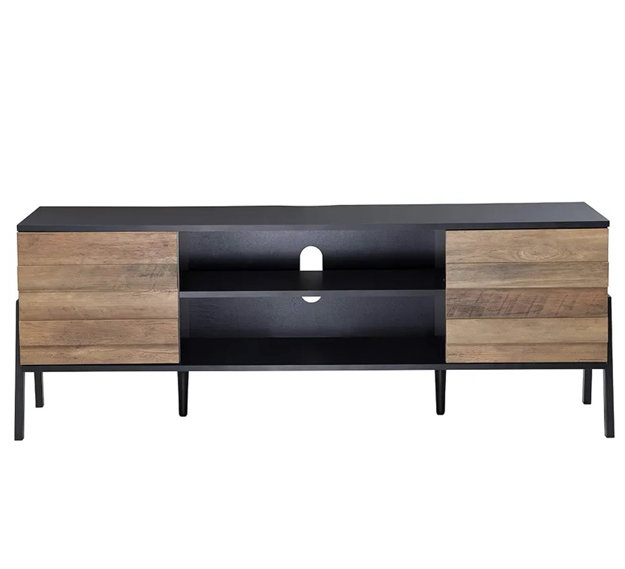 Two - door TV table with strong metal legs - Vitrine Furniture - Furniture