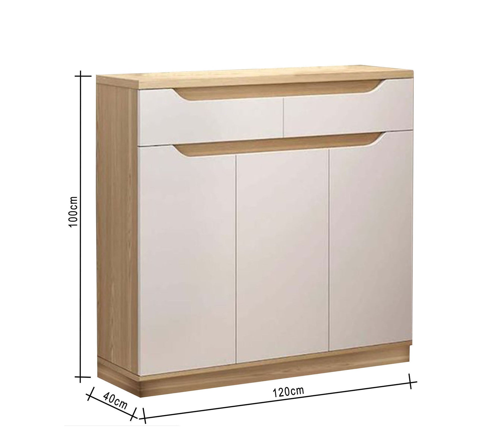Two - drawer and three - leaf shoe rack - Vitrine Furniture - Furniture