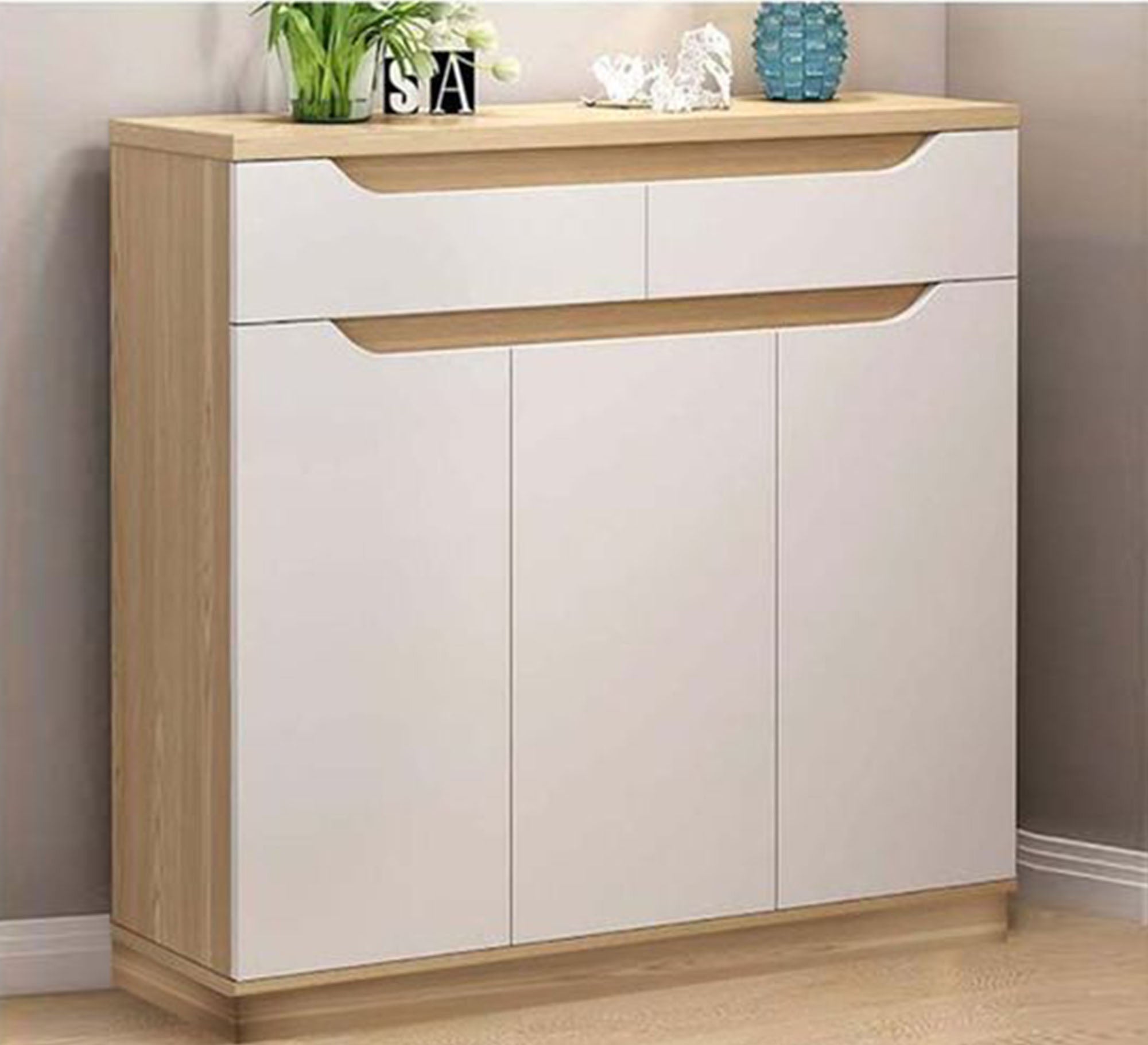 Two - drawer and three - leaf shoe rack - Vitrine Furniture - Furniture