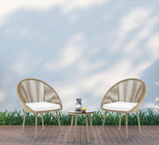 Two gold chairs and a table for the terraces - Vitrine Furniture - Outdoor Products
