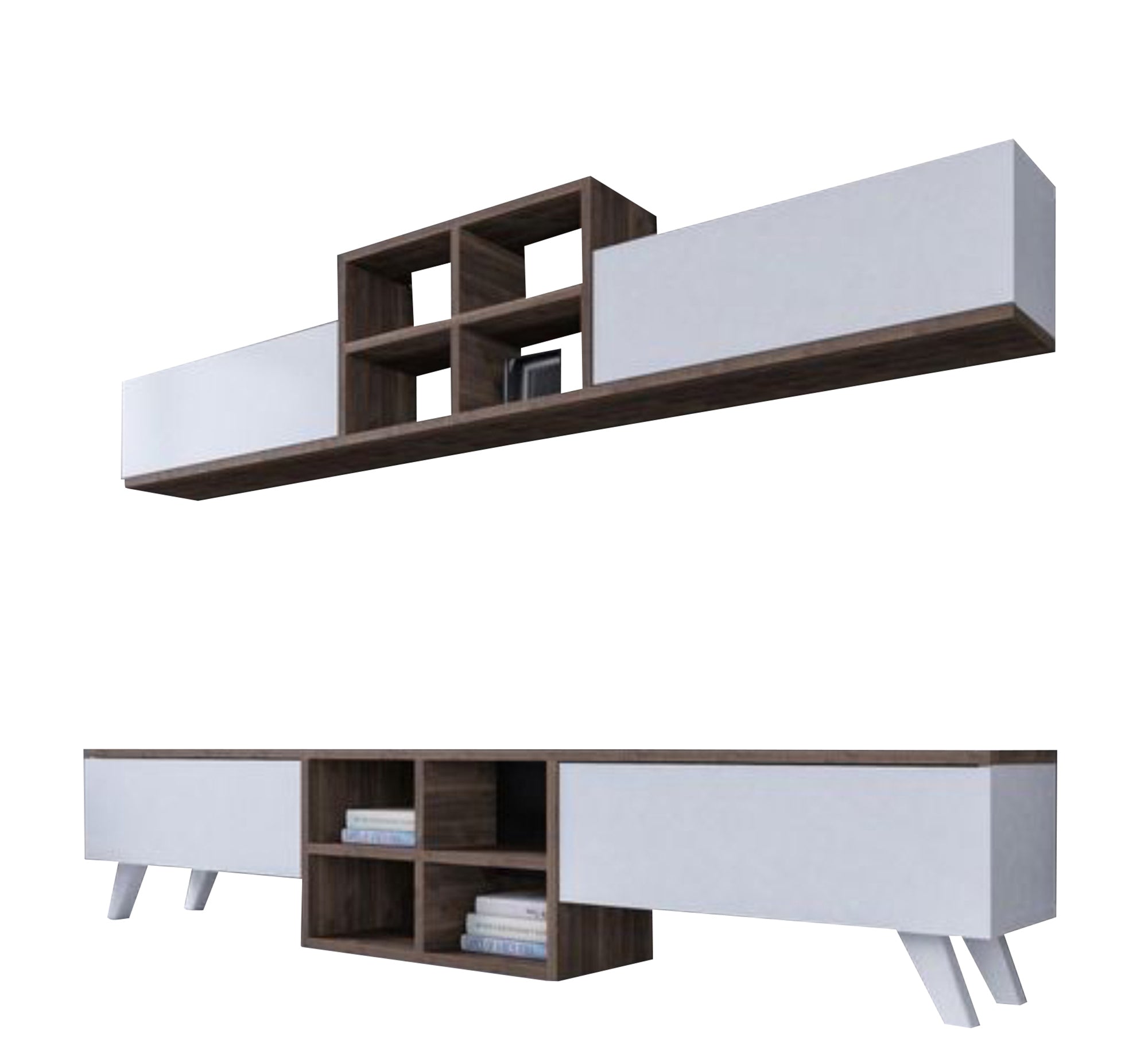 Two identical units TV cabinet - Vitrine Furniture - Furniture