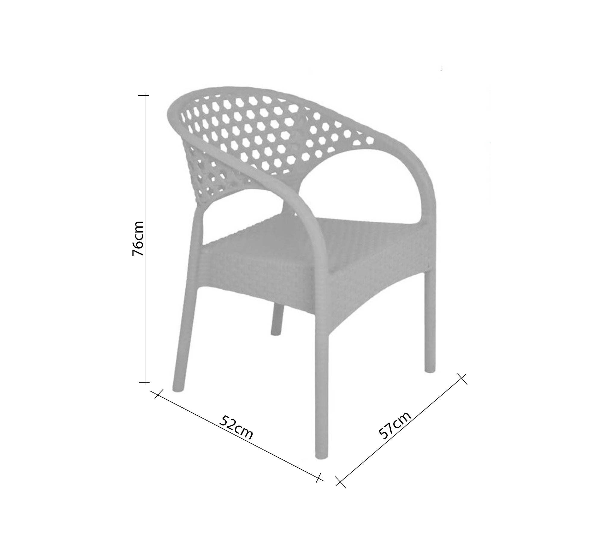 Two long - legged chairs and a terrace table - Vitrine Furniture - Outdoor Products