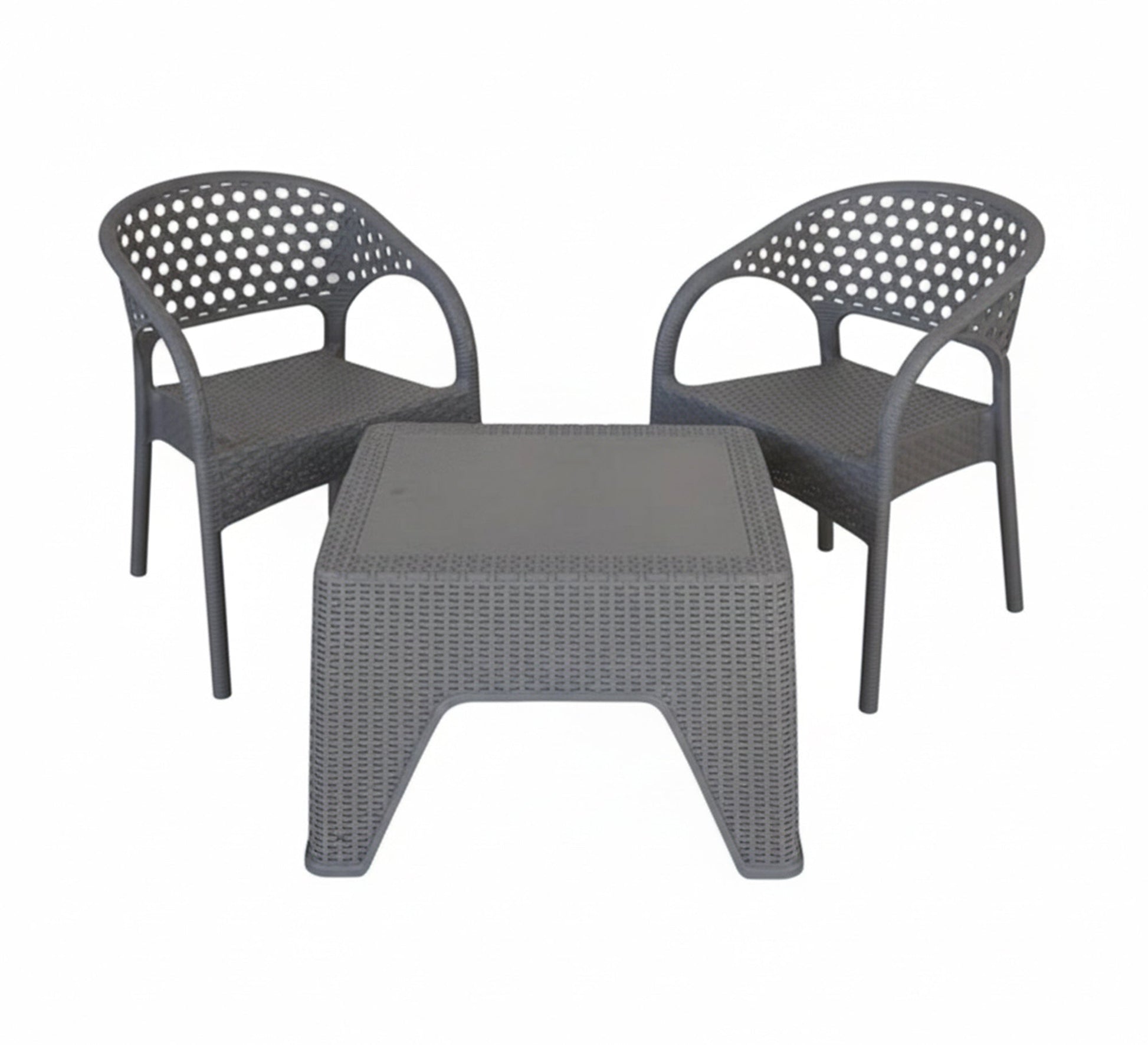 Two long - legged chairs and a terrace table - Vitrine Furniture - Outdoor Products