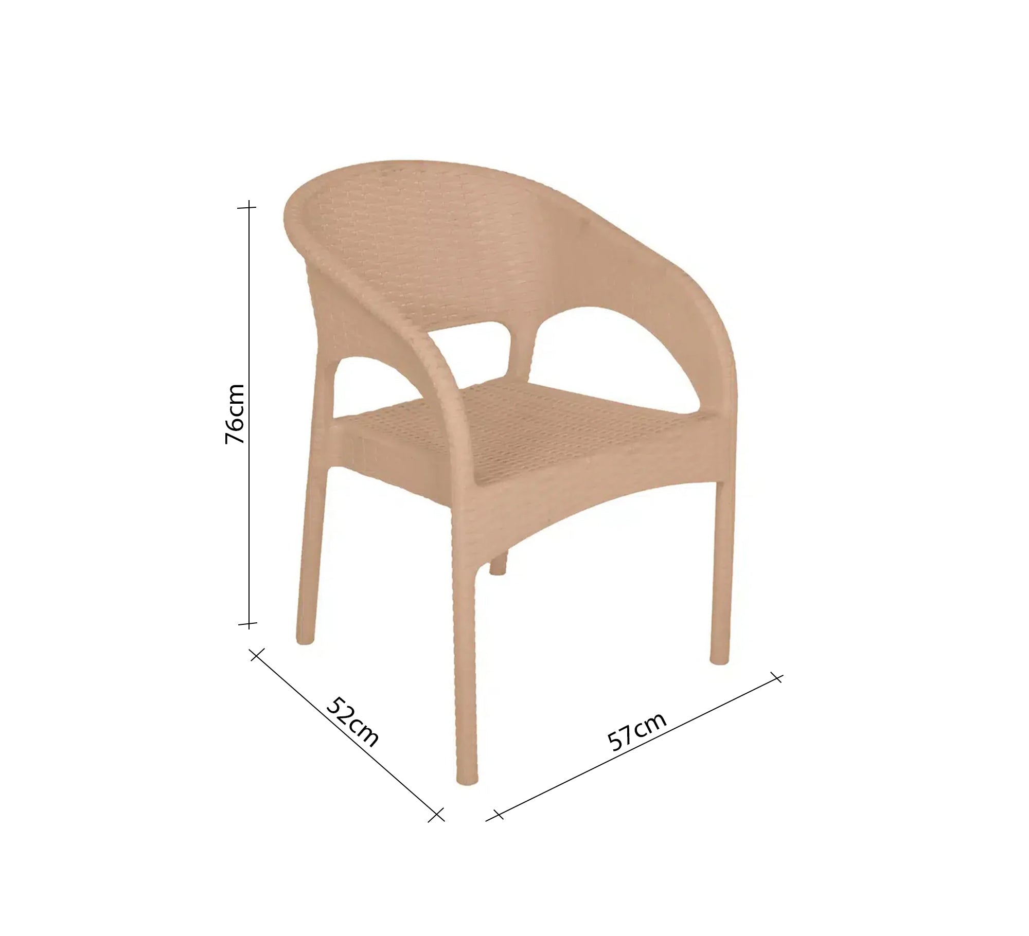 Two long - legged chairs with round backrests - Vitrine Furniture - Outdoor Products