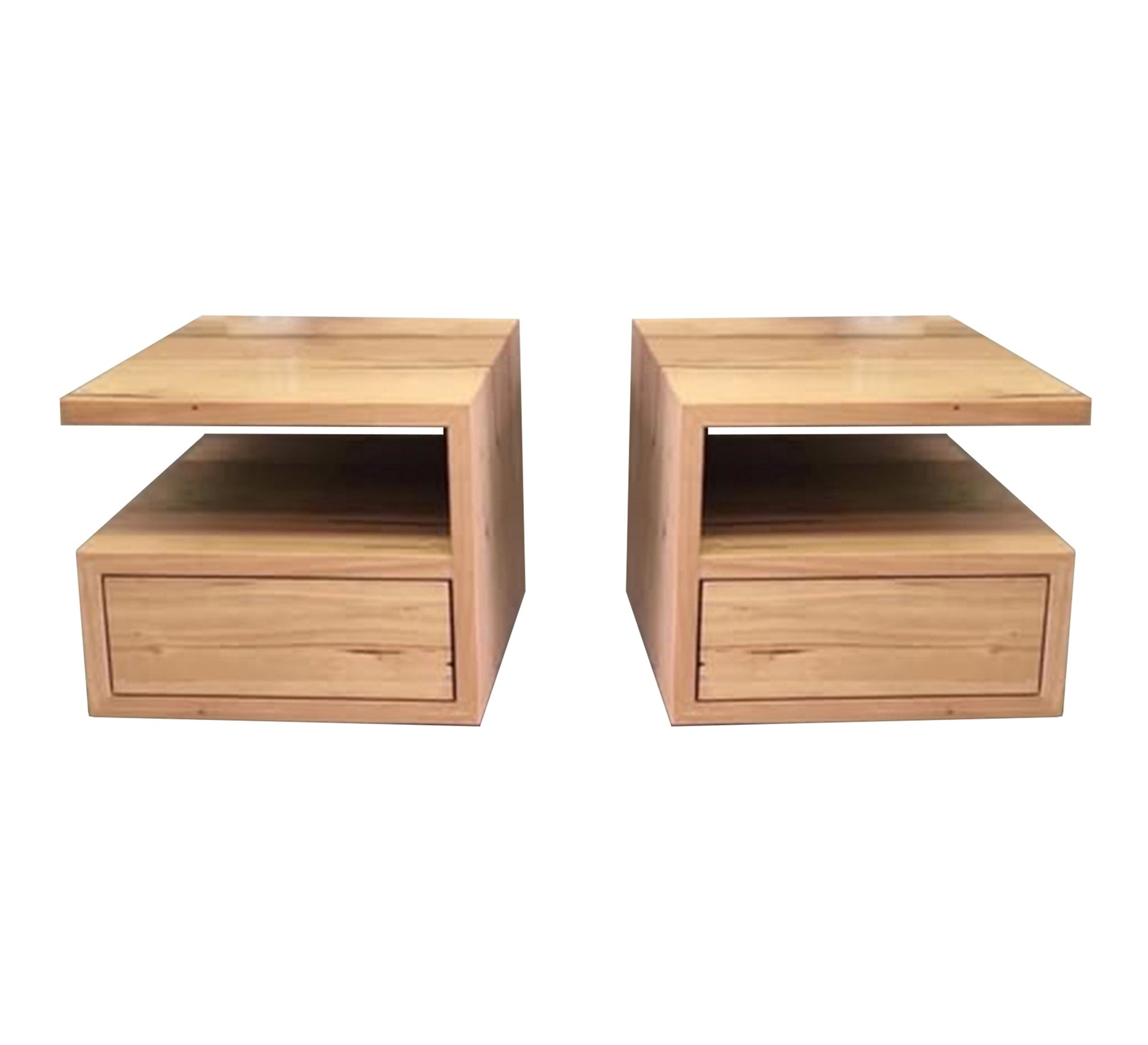 Two modern and smart wooden hanging tables - Vitrine Furniture - Furniture