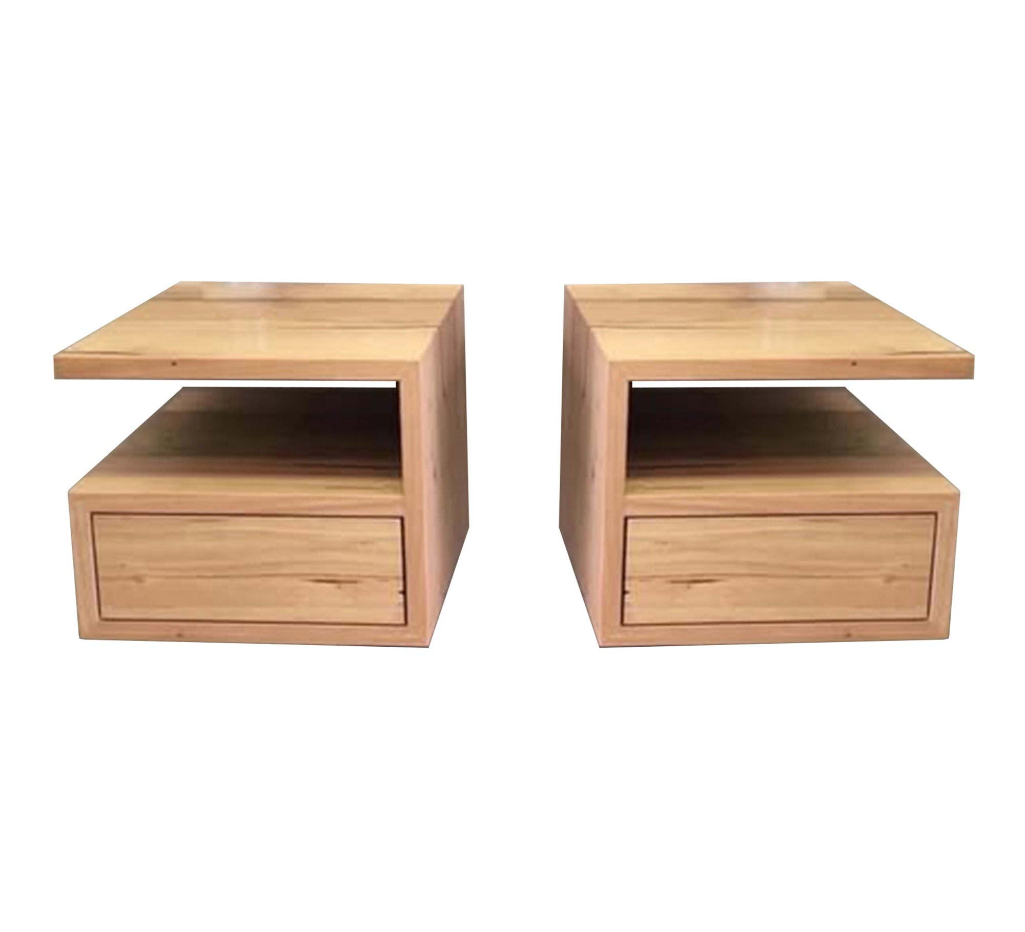 Two modern and smart wooden hanging tables - Vitrine Furniture - Furniture