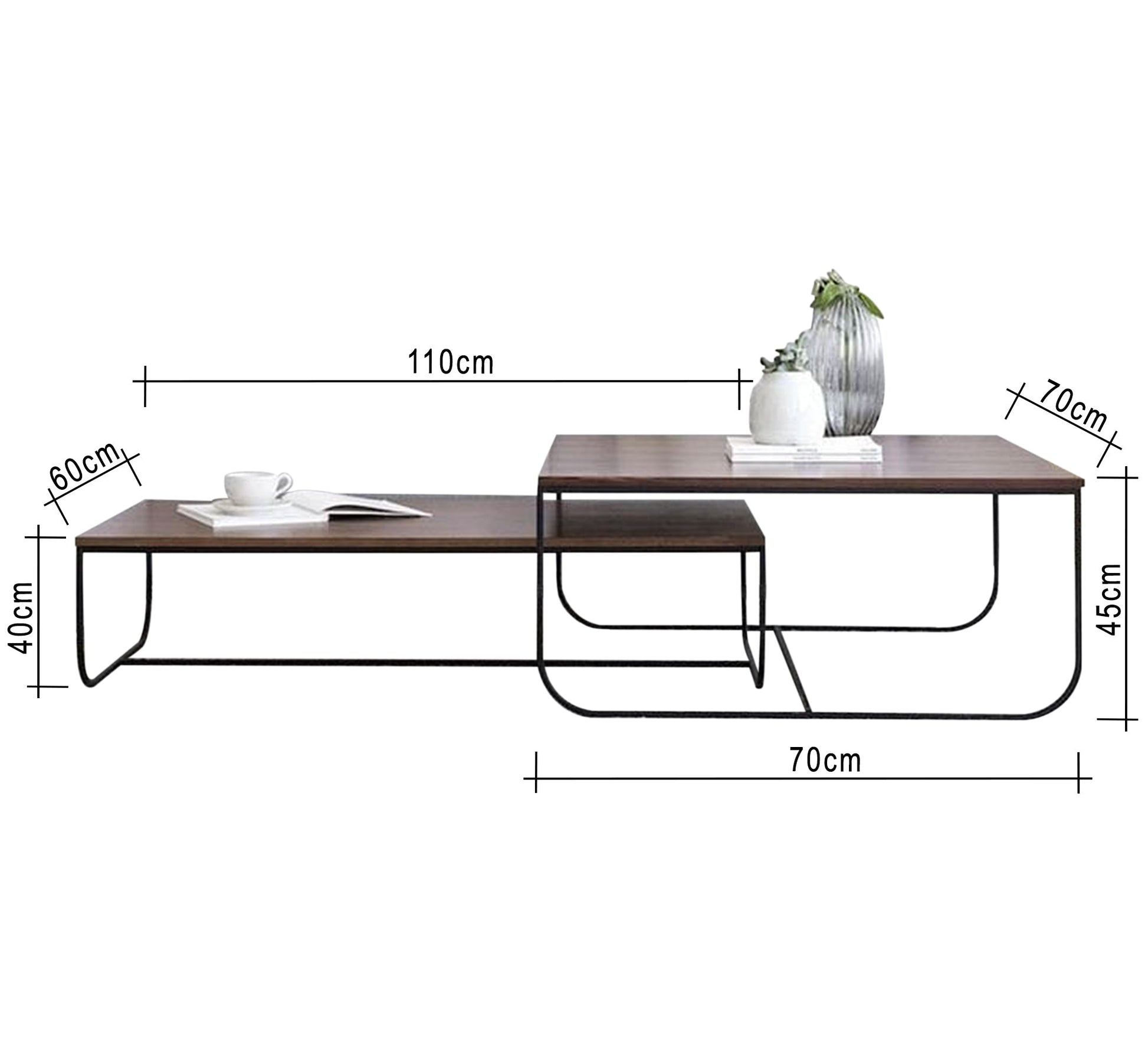 Two nested living room tables - Vitrine Furniture - Furniture