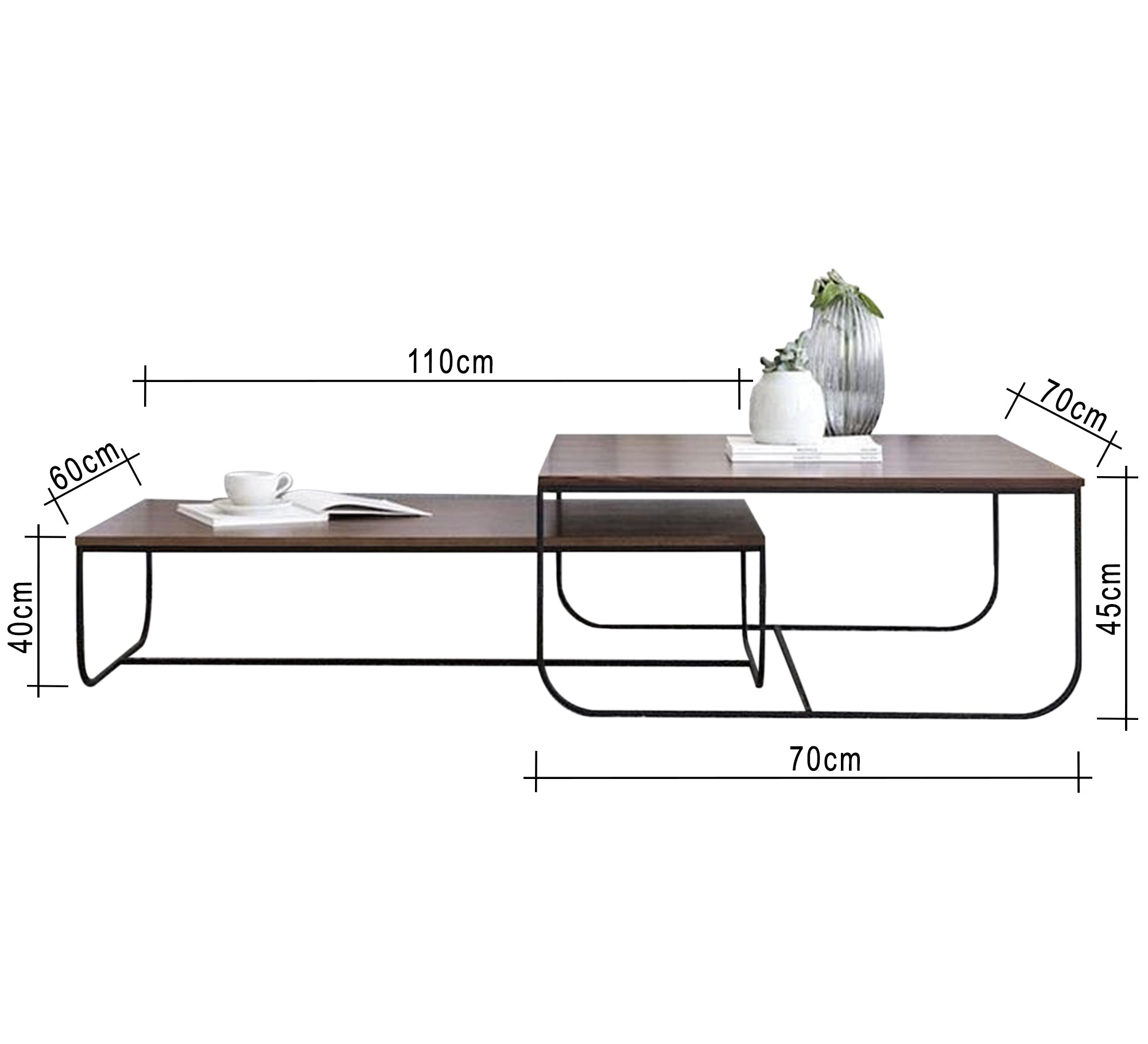 Two nested living room tables - Vitrine Furniture - Furniture