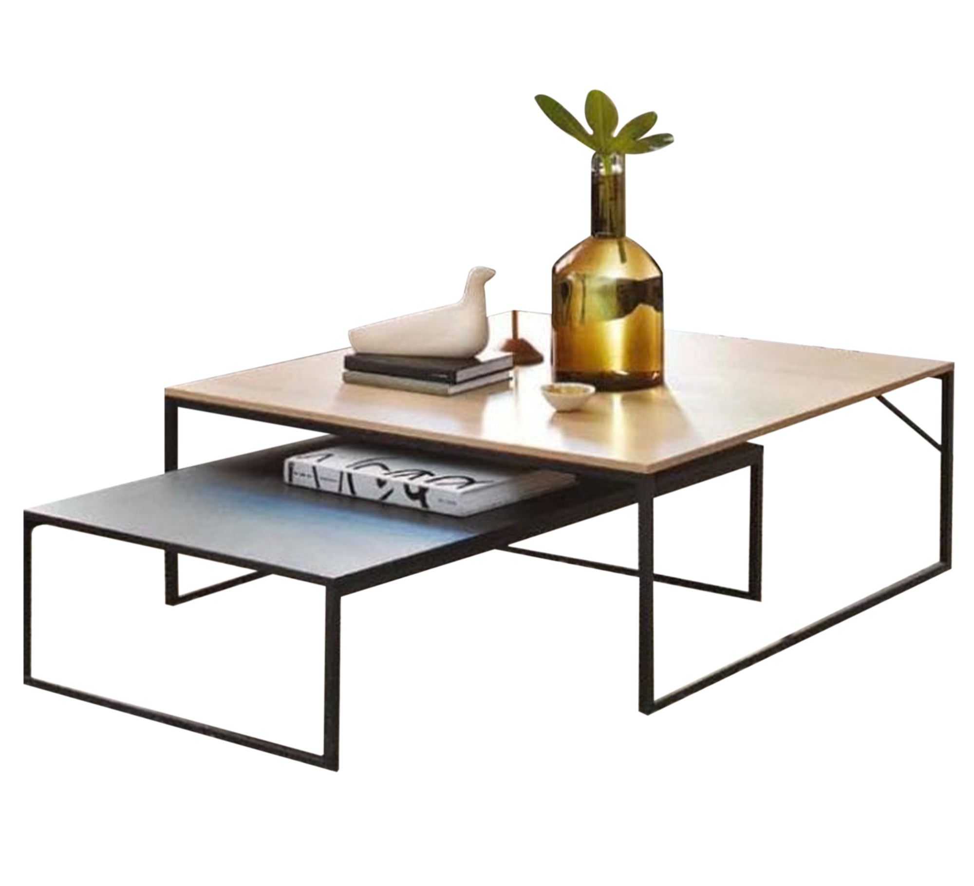 Two nested square and rectangular tables - Vitrine Furniture - Furniture