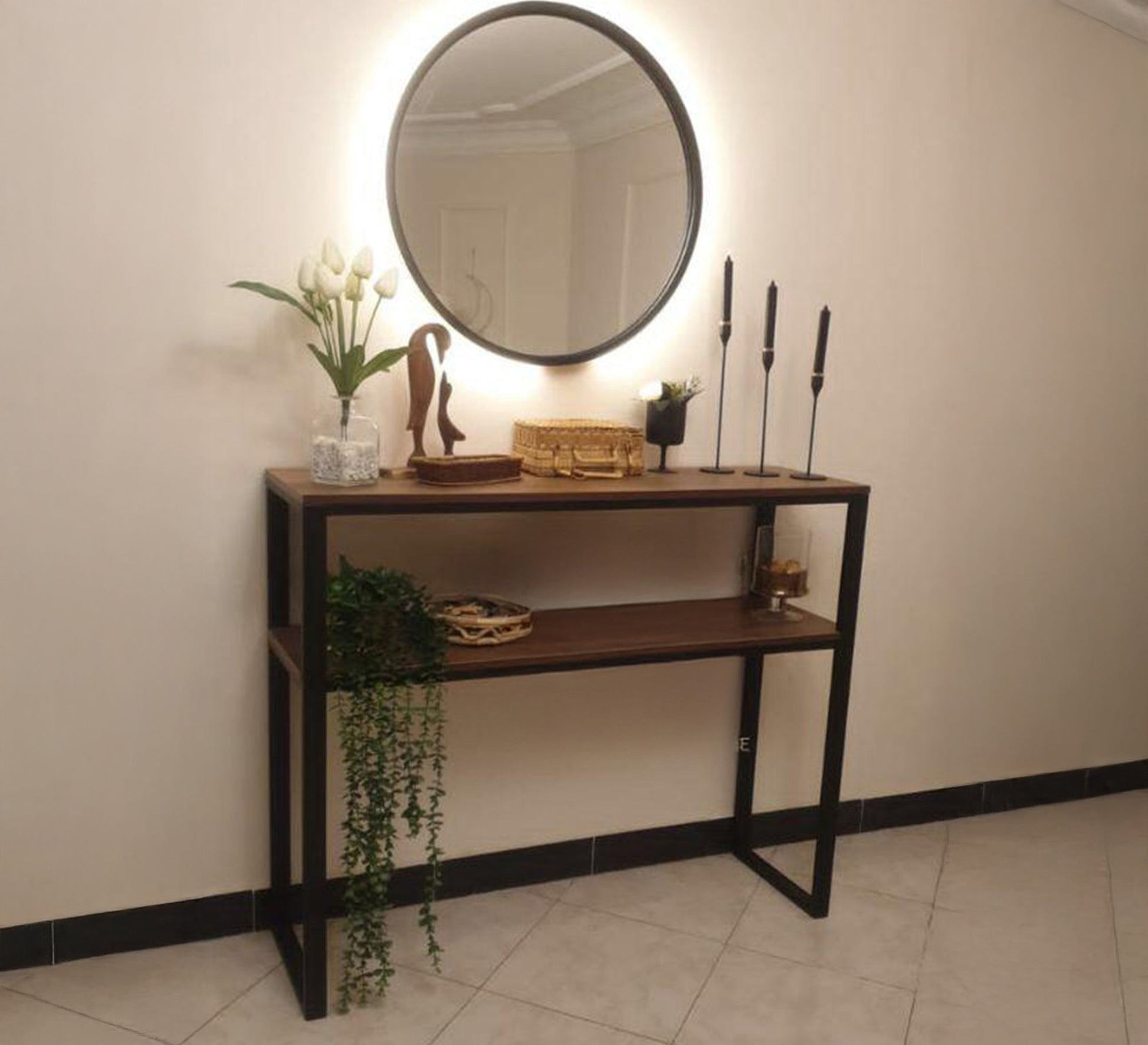 Two - panel console with rectangular tops - Vitrine Furniture - Furniture