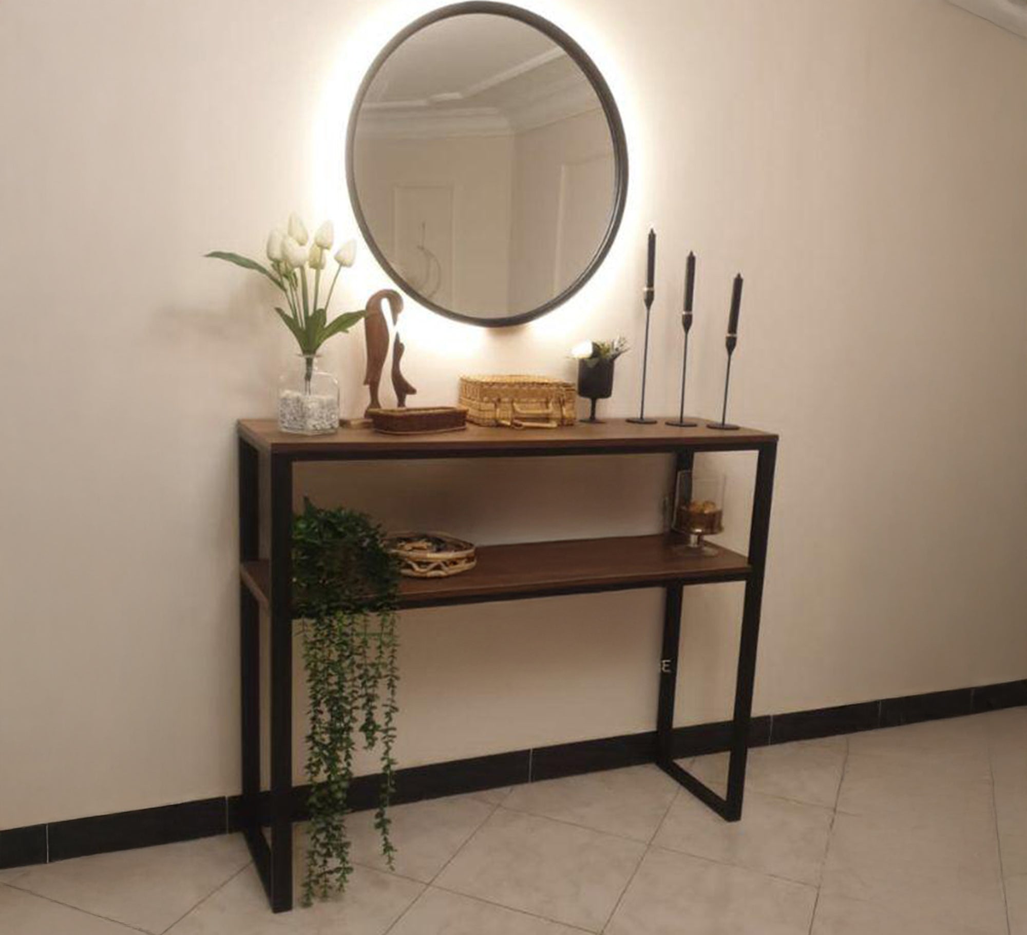 Two - panel console with rectangular tops - Vitrine Furniture - Furniture