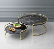 Two - piece coffee table with two round tables - Vitrine Furniture - Furniture