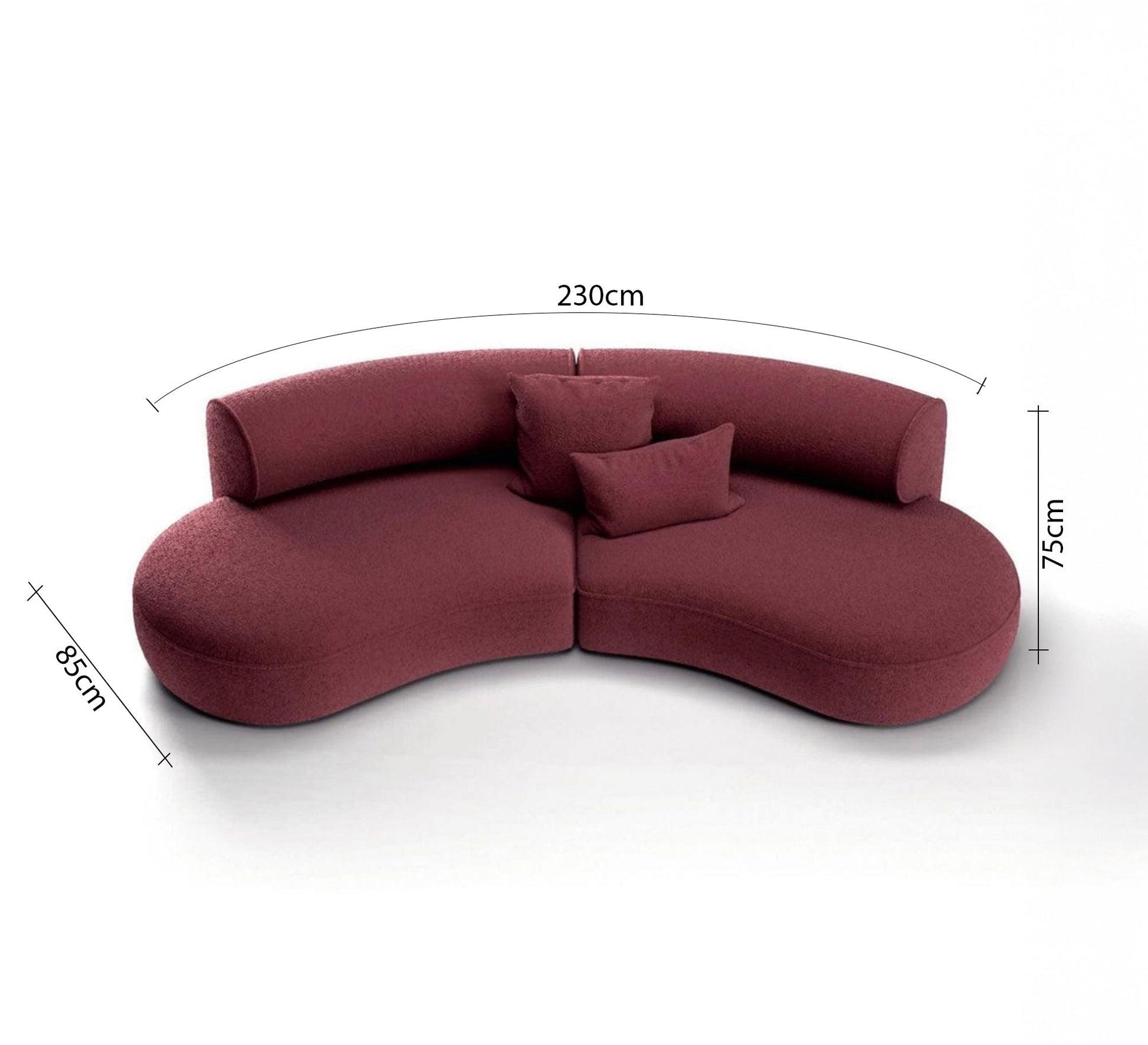 Two - piece corner in a semicircular shape - Vitrine Furniture - Furniture