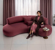 Two-piece corner in a semicircular shape - Vitrine Furniture - Sofas