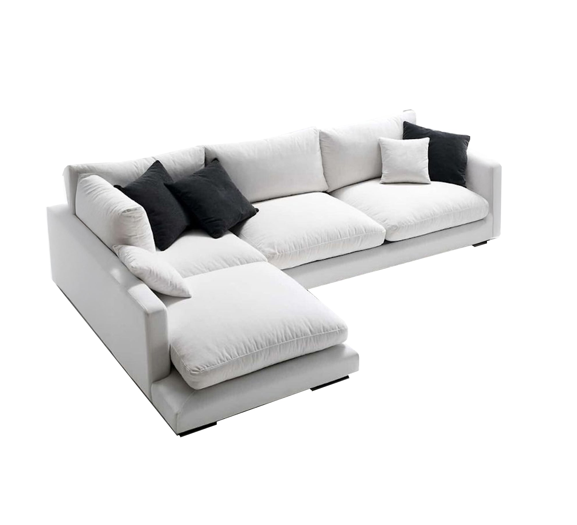 Two - piece corner sofa with puffed seats - Vitrine Furniture - Furniture