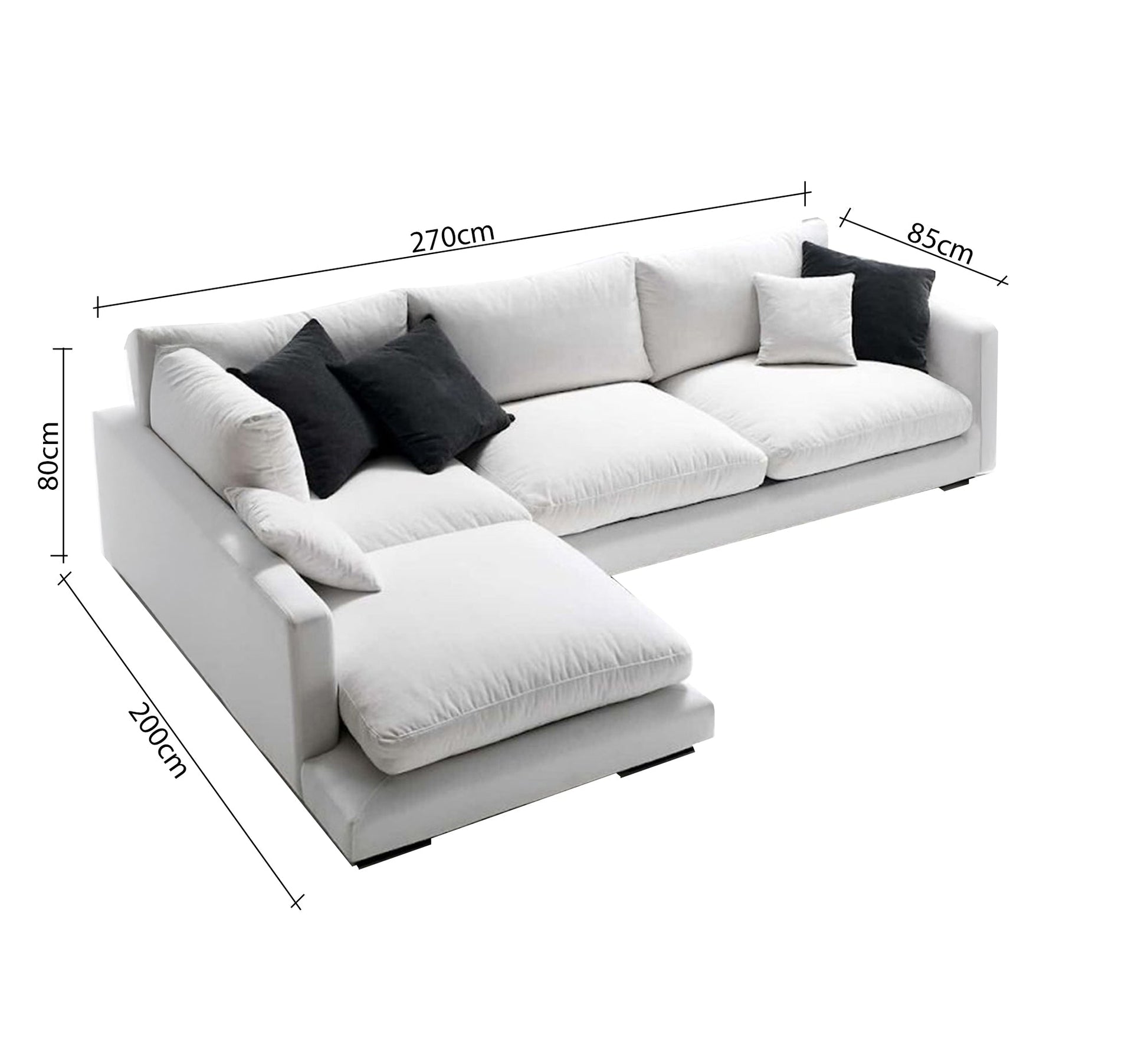 Two - piece corner sofa with puffed seats - Vitrine Furniture - Furniture