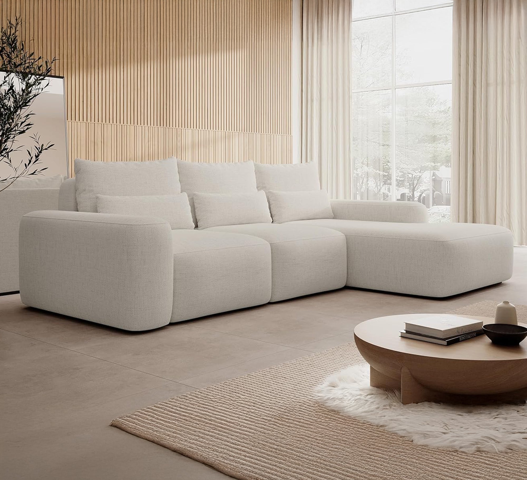 Two - piece living room corner sofa - Vitrine Furniture - Furniture