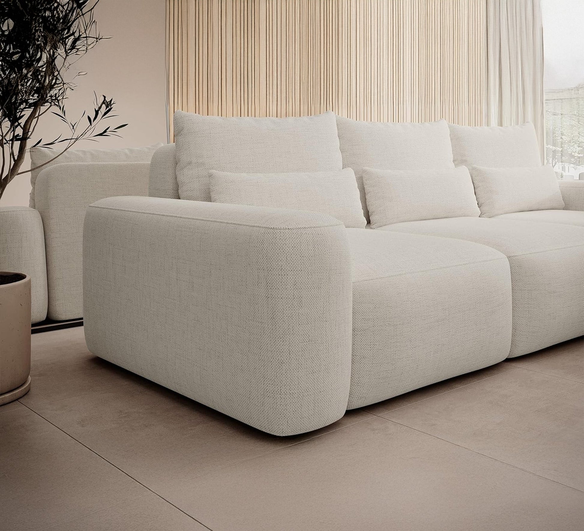 Two - piece living room corner sofa - Vitrine Furniture - Furniture