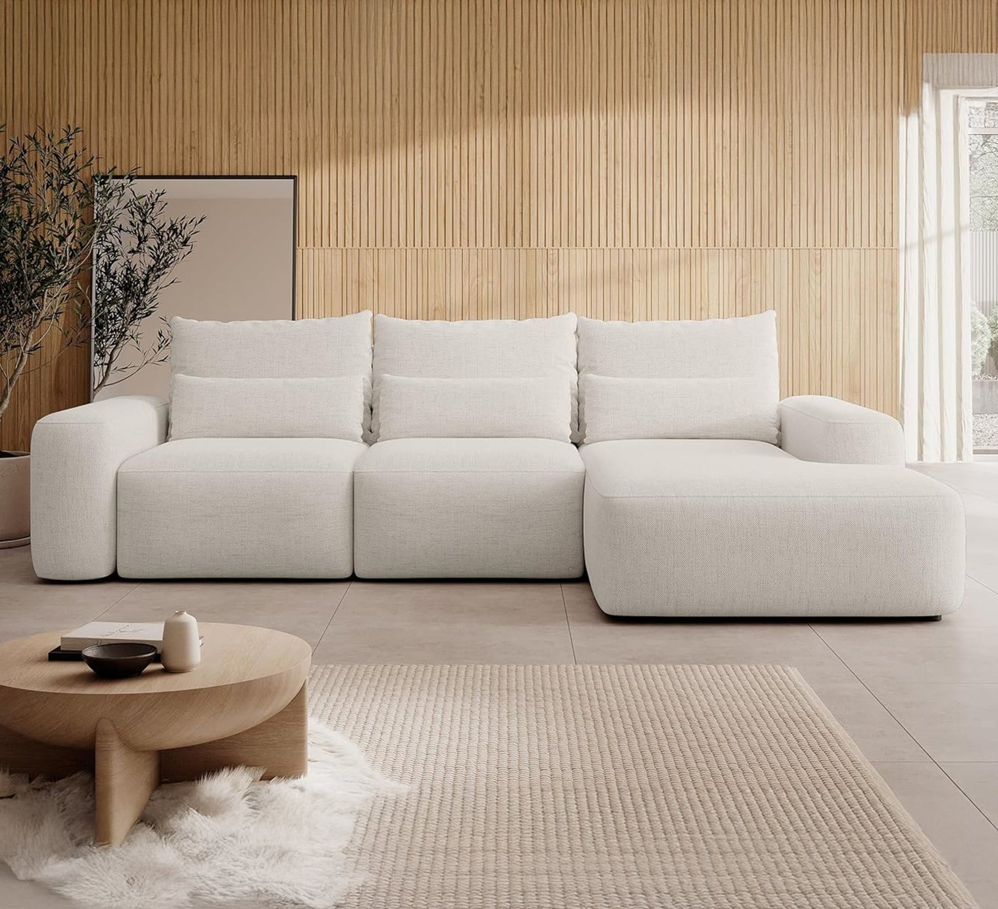 Two - piece living room corner sofa - Vitrine Furniture - Furniture