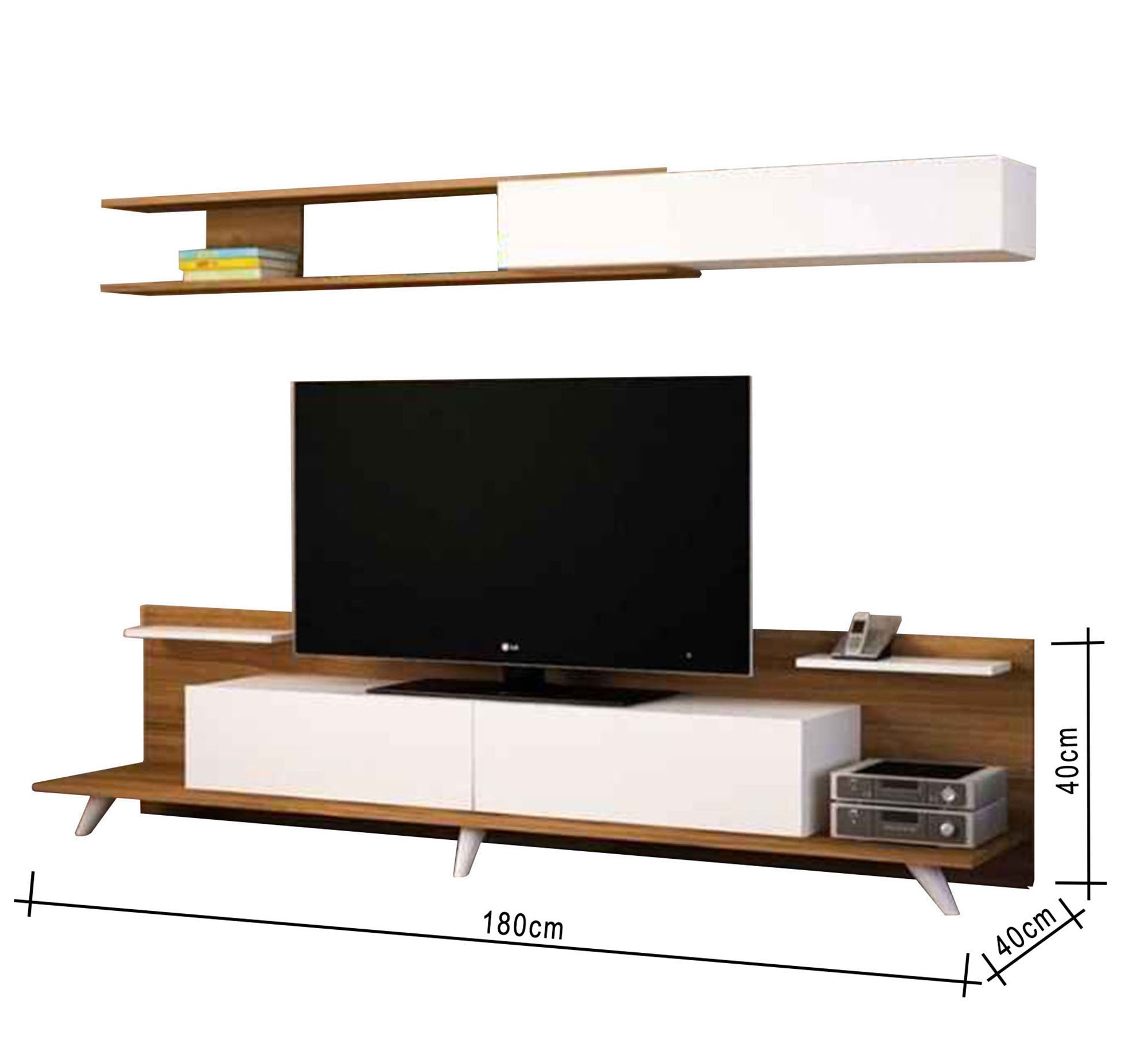 Two - piece TV unit - Vitrine Furniture - Furniture