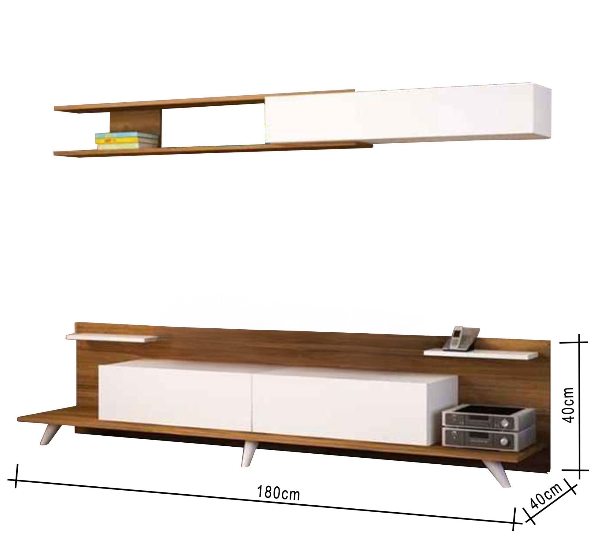 Two - piece TV unit - Vitrine Furniture - Furniture