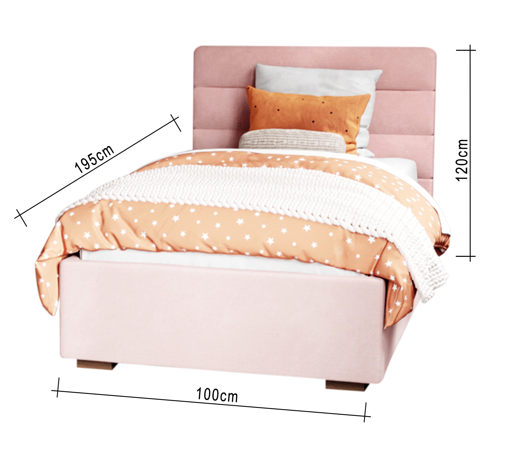 Two pink beds for a girls' bedroom - Vitrine Furniture - Furniture