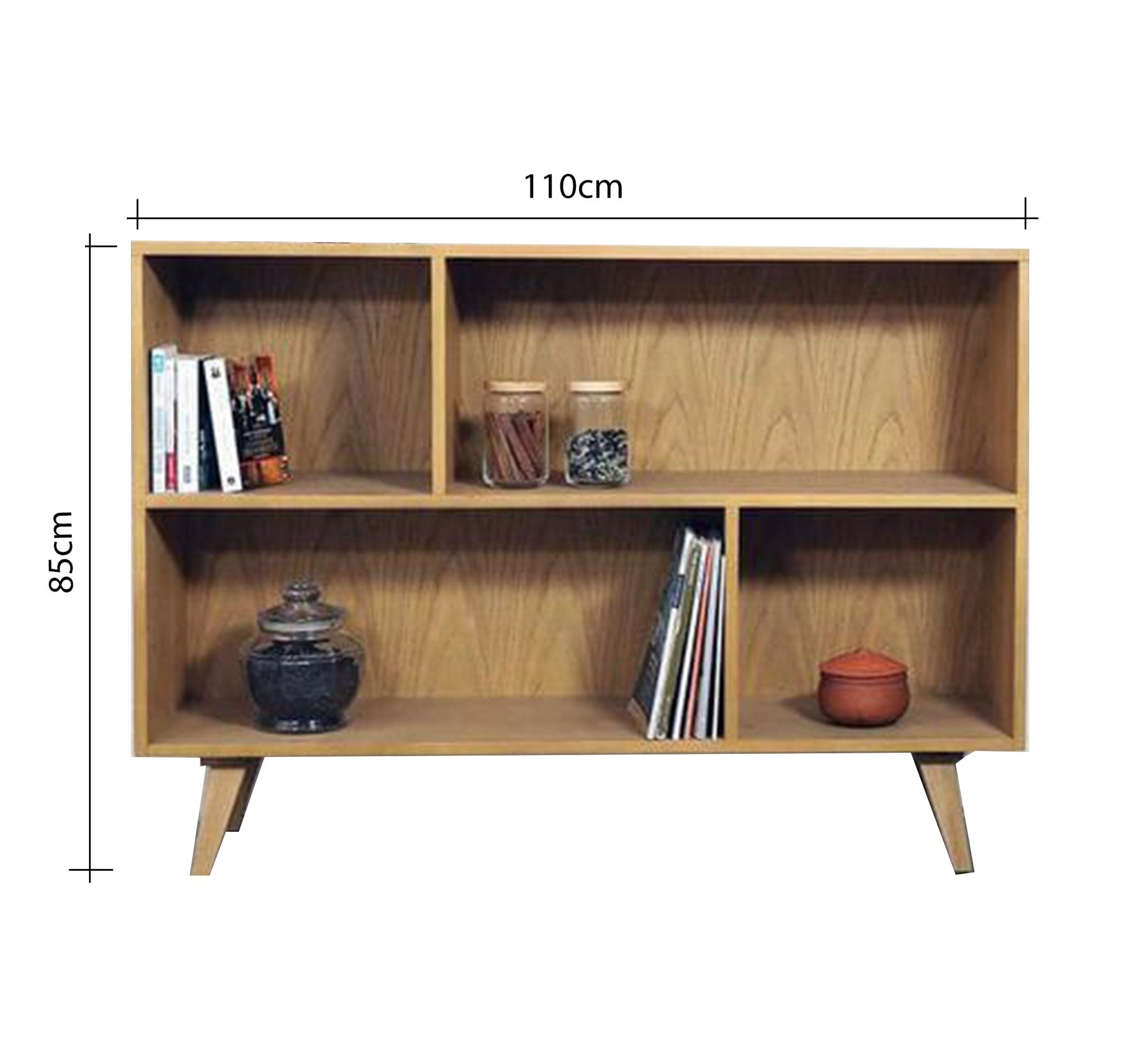 Two - shelf bookcase with top - Vitrine Furniture - Furniture