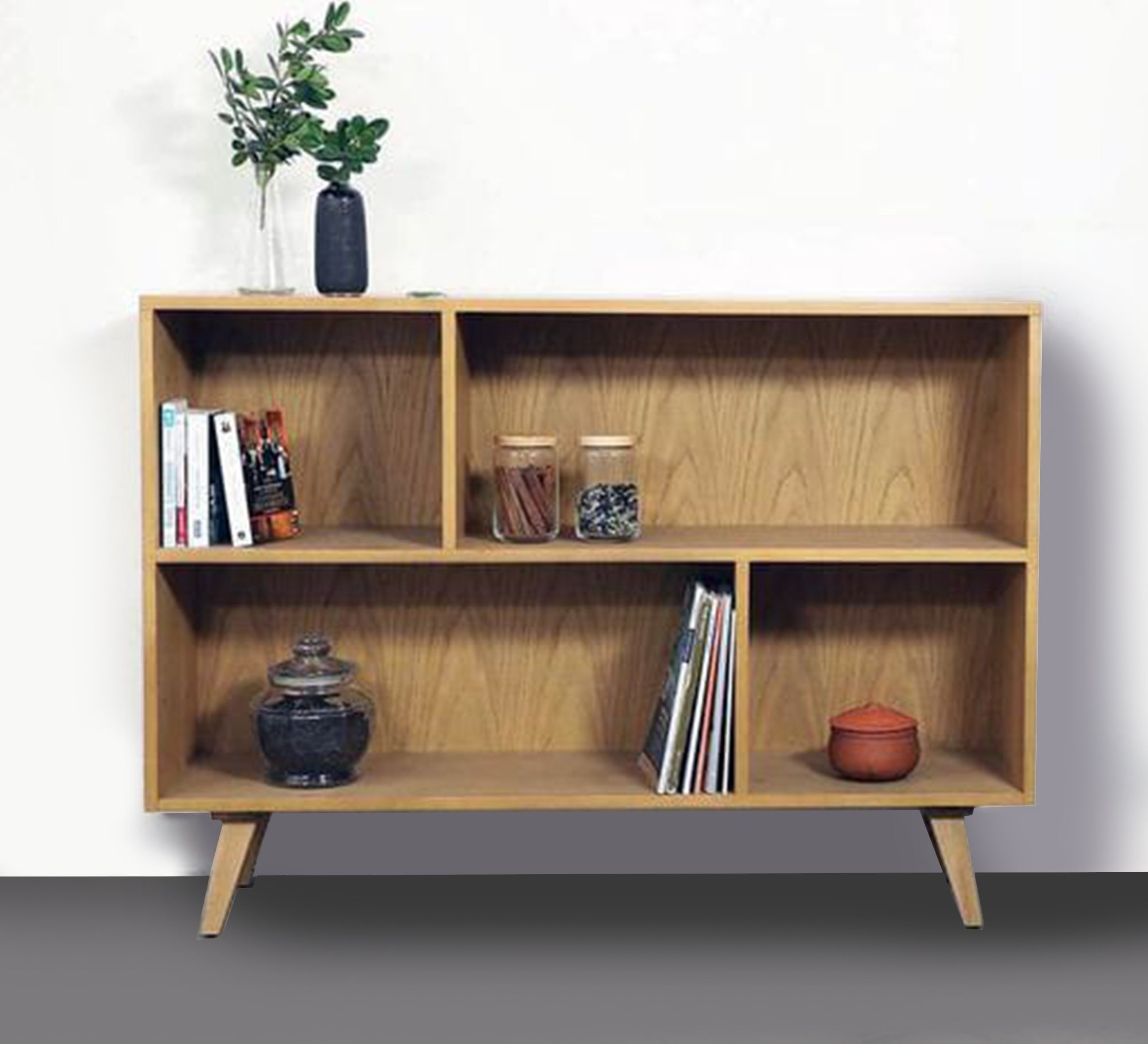 Two - shelf bookcase with top - Vitrine Furniture - Furniture