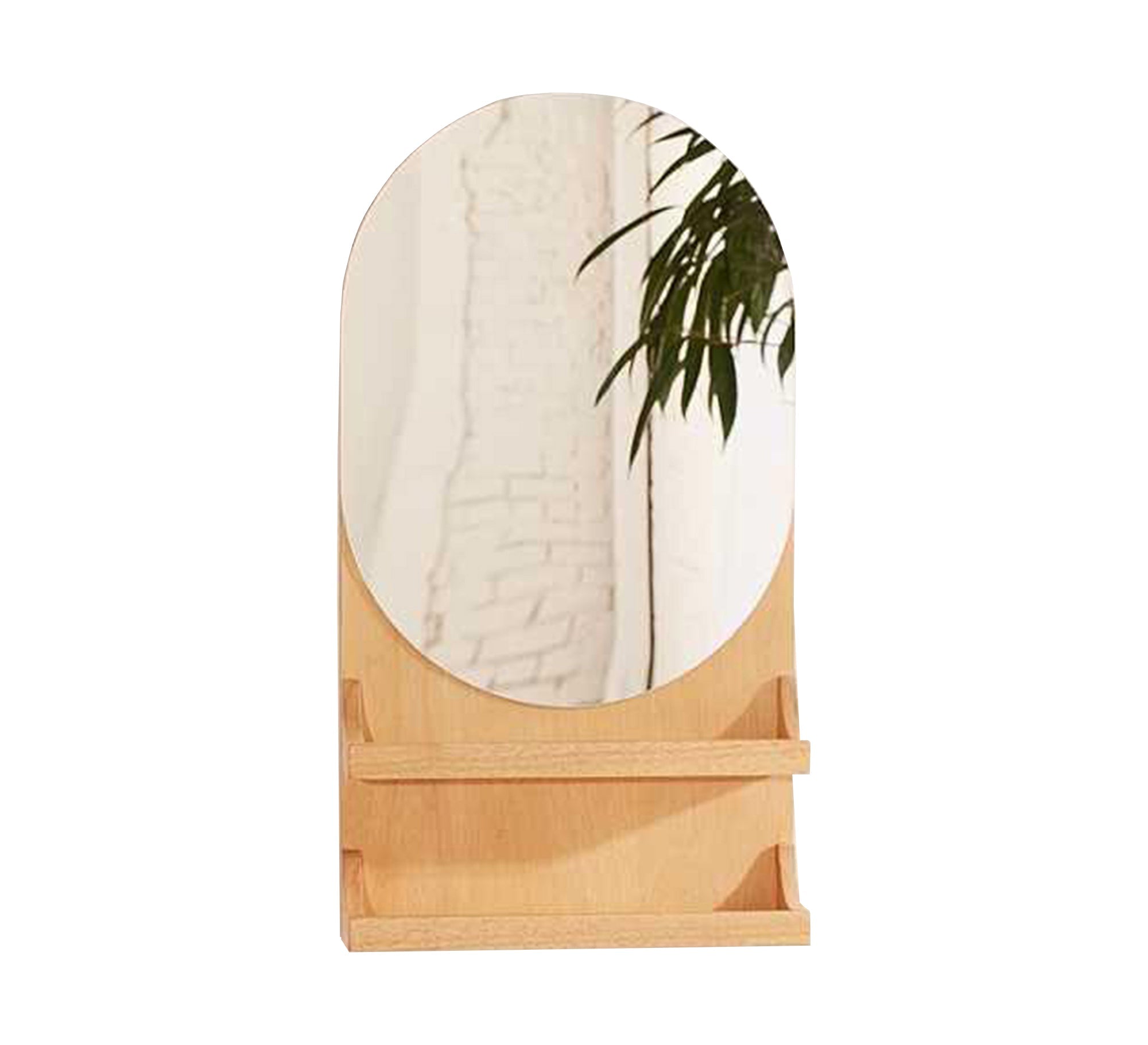 Two - shelf entryway mirror - Vitrine Furniture - Décor
