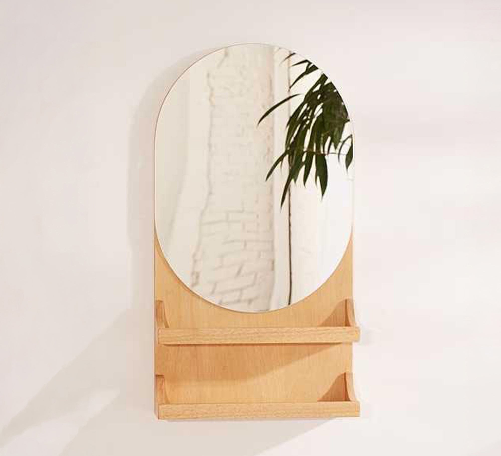 Two - shelf entryway mirror - Vitrine Furniture - Décor